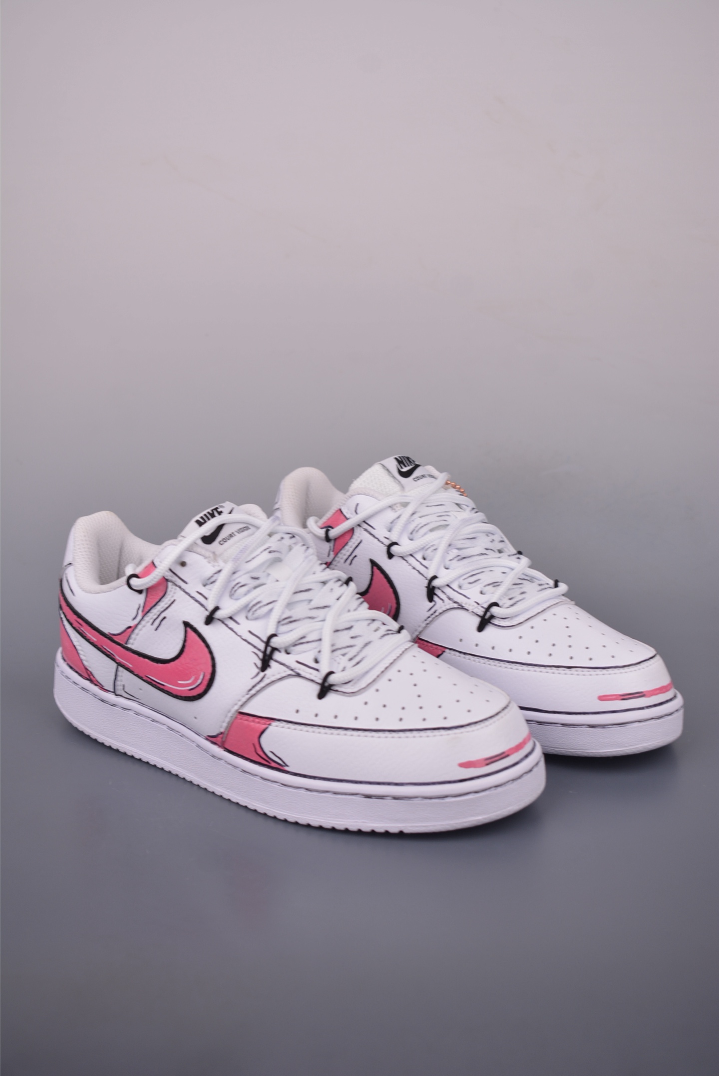 Nike Court Vision Low Hand-Painted Graffiti Sneakers - Classic Style & Comfort 2 i1755900554849 8582 0 0
