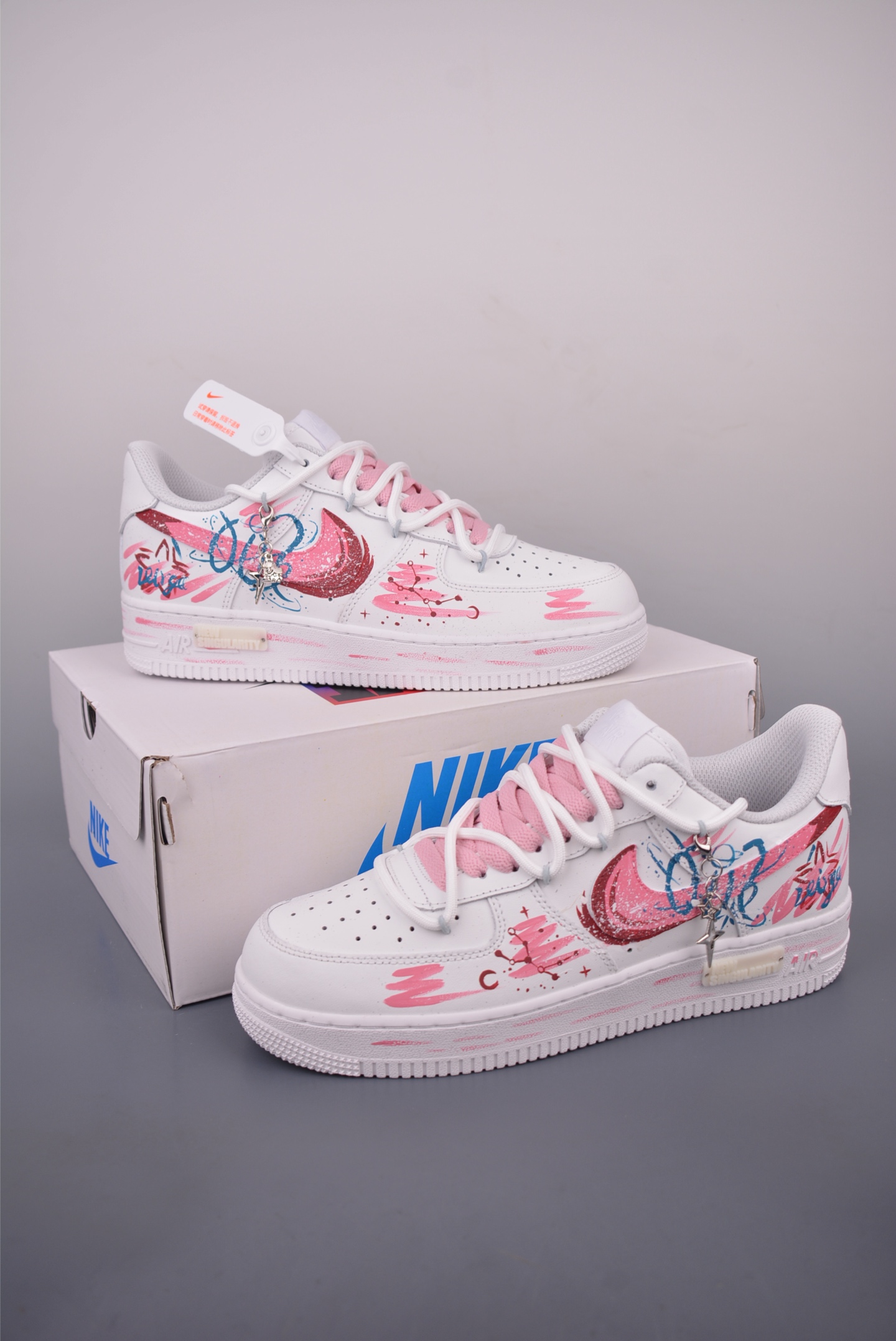 Nike Air Force 1 Low White Pink Zodiac Edition Women's Shoes Sneakers 6 i1755900898180 5118 0 4