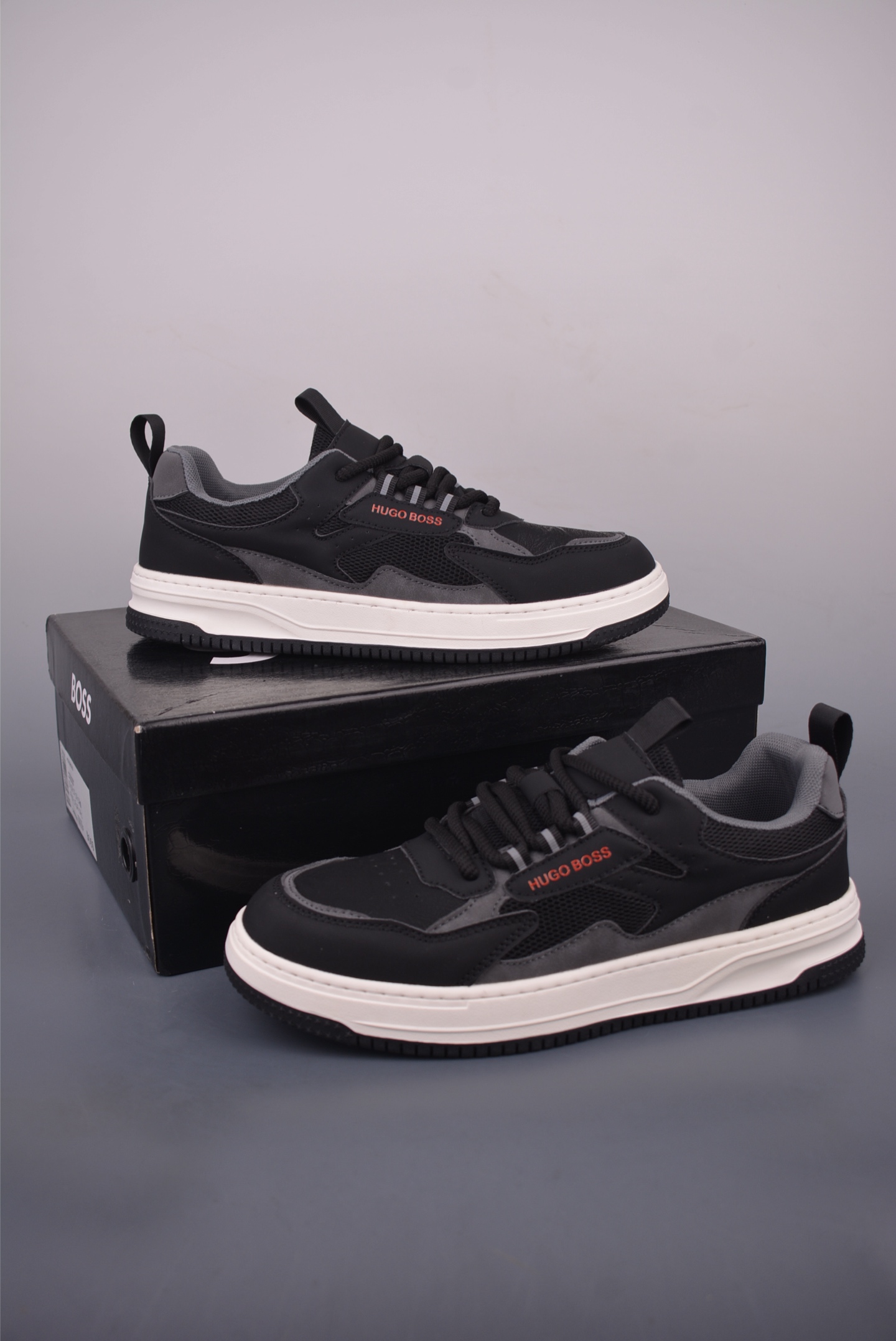 Hugo Boss Men's Nappa Leather Low-Top Sneaker, Lace-Up, Martin Casual Style 2 i1755992422281 5073 0 4
