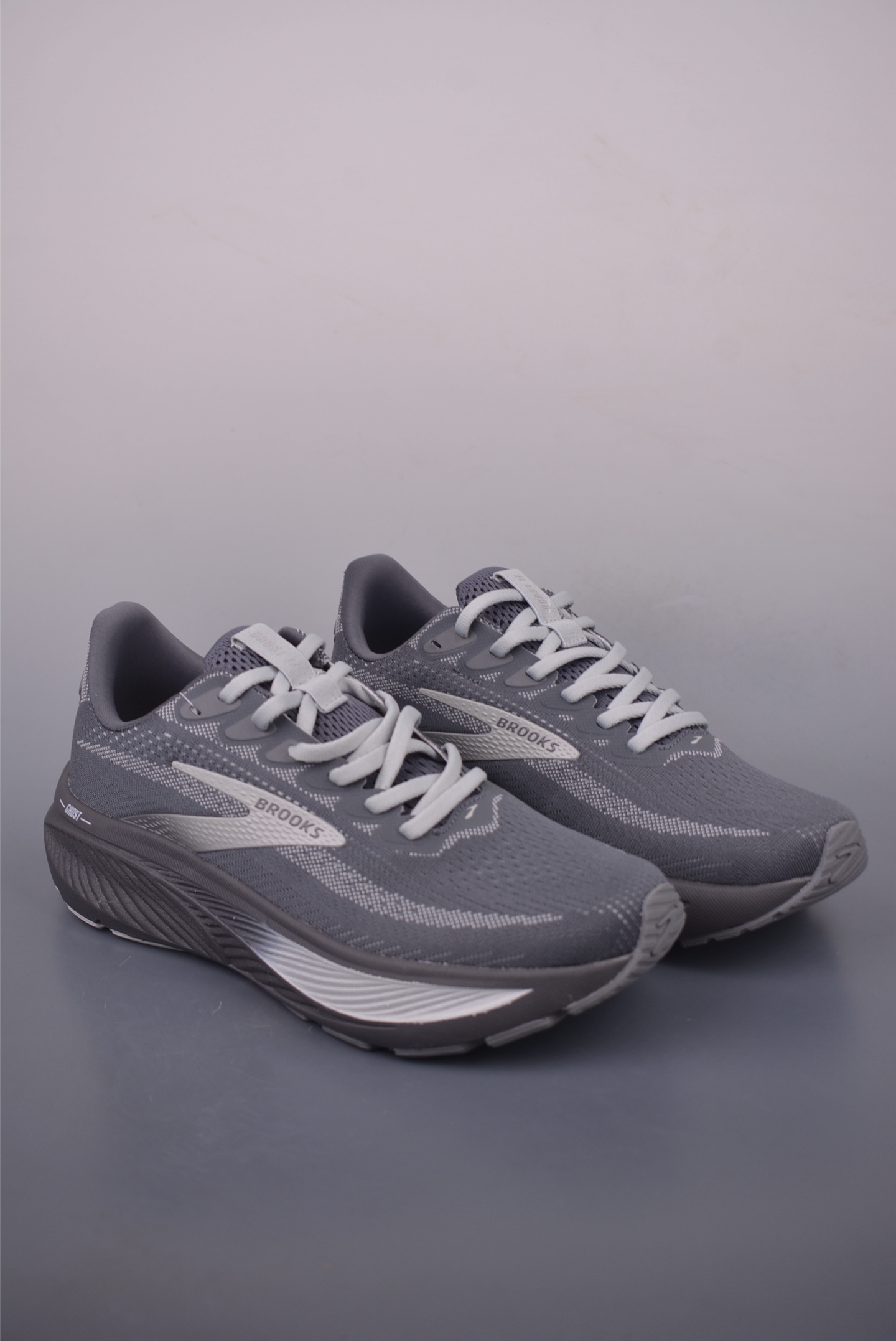 Brooks Ghost 17 Grey Running Shoes: Lightweight Comfort & Breathable Design 1 i1756078832392 5743 0 0