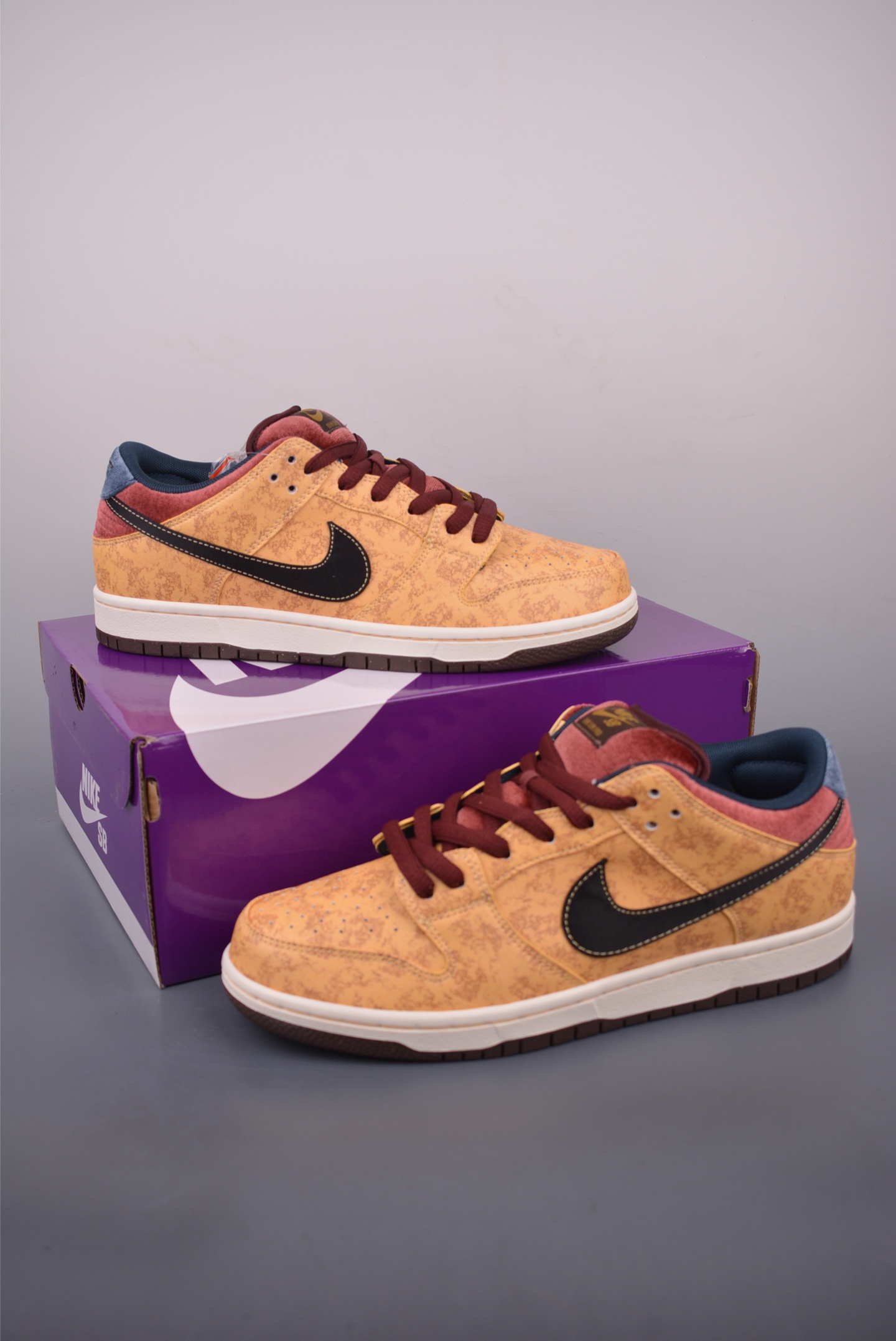 Nike SB Dunk Low Wheat Mocha Shoes FZ1278, Premium Leather, All Sizes Available 5 i1756079224897 1431 0 4
