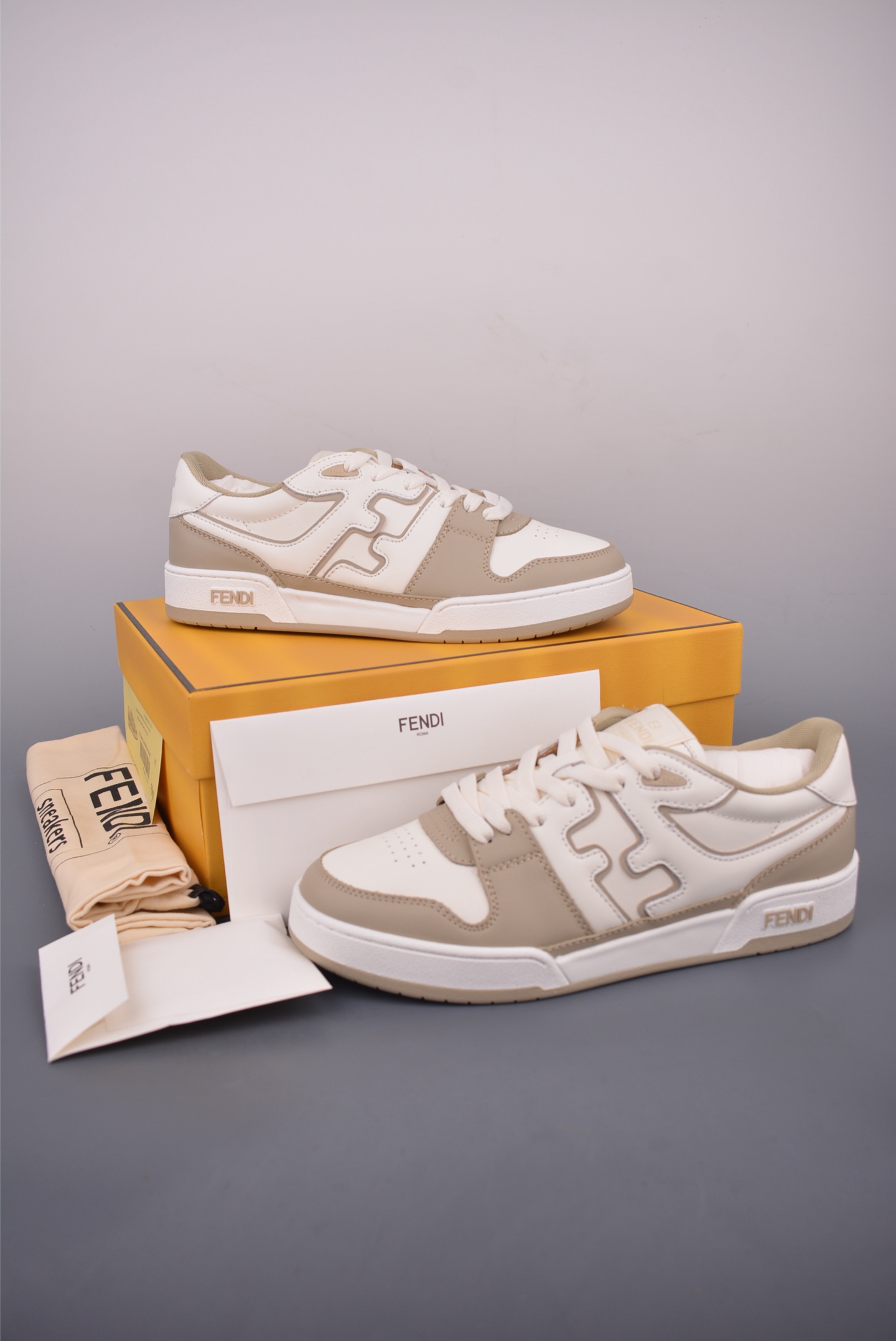 Fendi Match Sneakers - Round Toe, Thick Sole, Couple's Casual Shoes 5 i1756079454205 5385 0 4