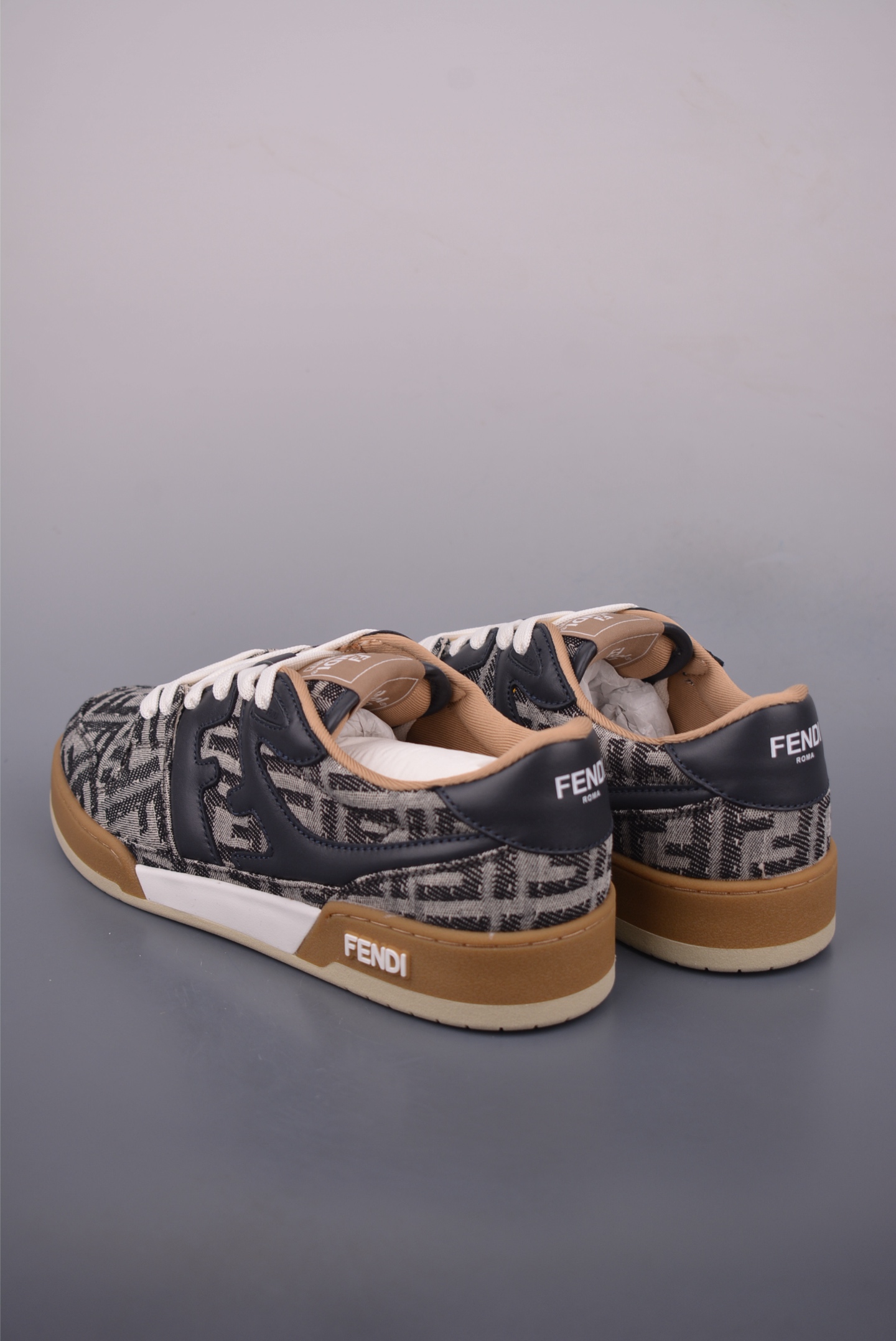Fendi Match Sneakers Round Toe Platform Couple Casual Shoes - Style 7E1493L11 3 i1756079473324 7348 0 1