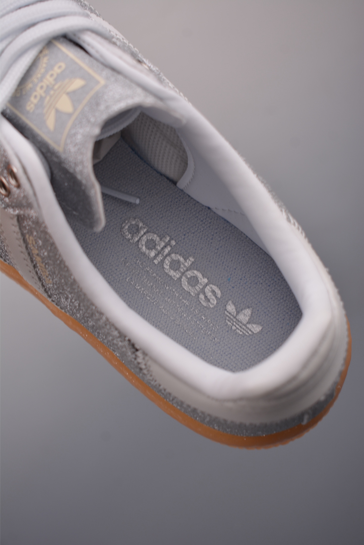 Adidas Samba Valentine Women's Platform Sneakers Glitter Silver White Shoes 9 i1756165036046 9168 0 8