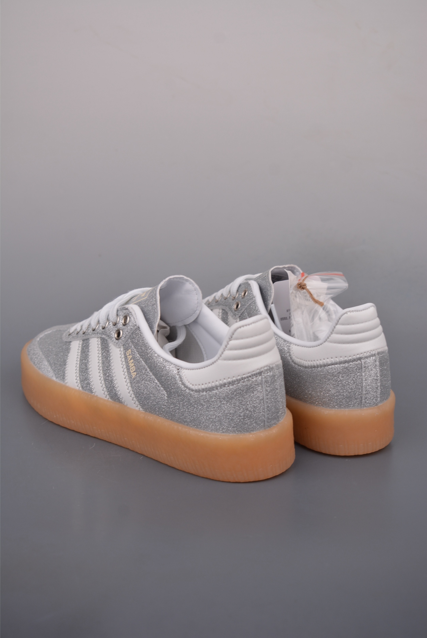 Adidas Samba Valentine Women's Platform Sneakers Glitter Silver White Shoes 2 i1756165037922 590 0 1