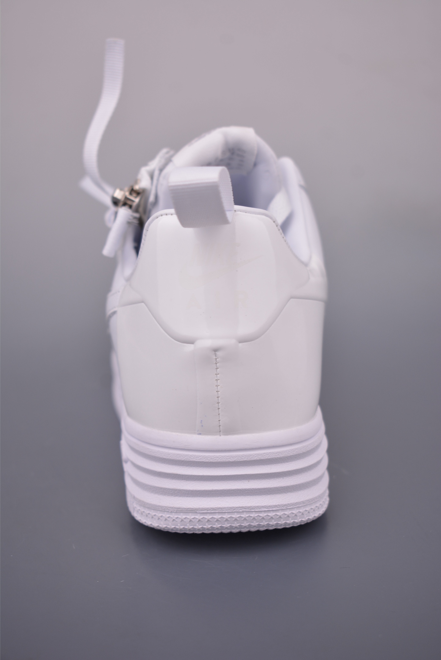 Nike Lab Lunar Force 1 x Acronym: White Leather Sneakers with Zipper Detail 5 i1756165850897 395 0 3