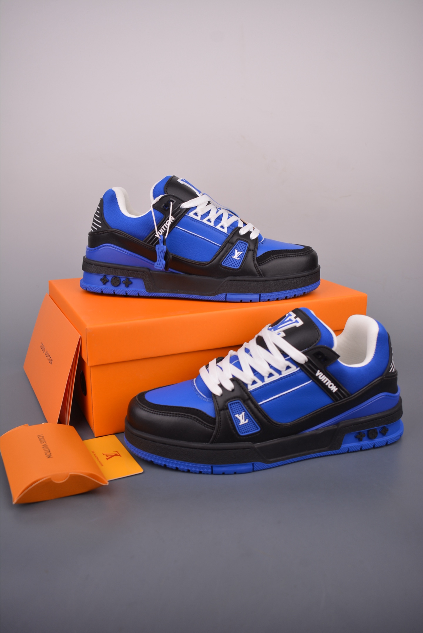 Louis Vuitton 2021 Trainer Sneakers - Blue Leather, Limited Edition Design 5 i1756165957209 939 0 4
