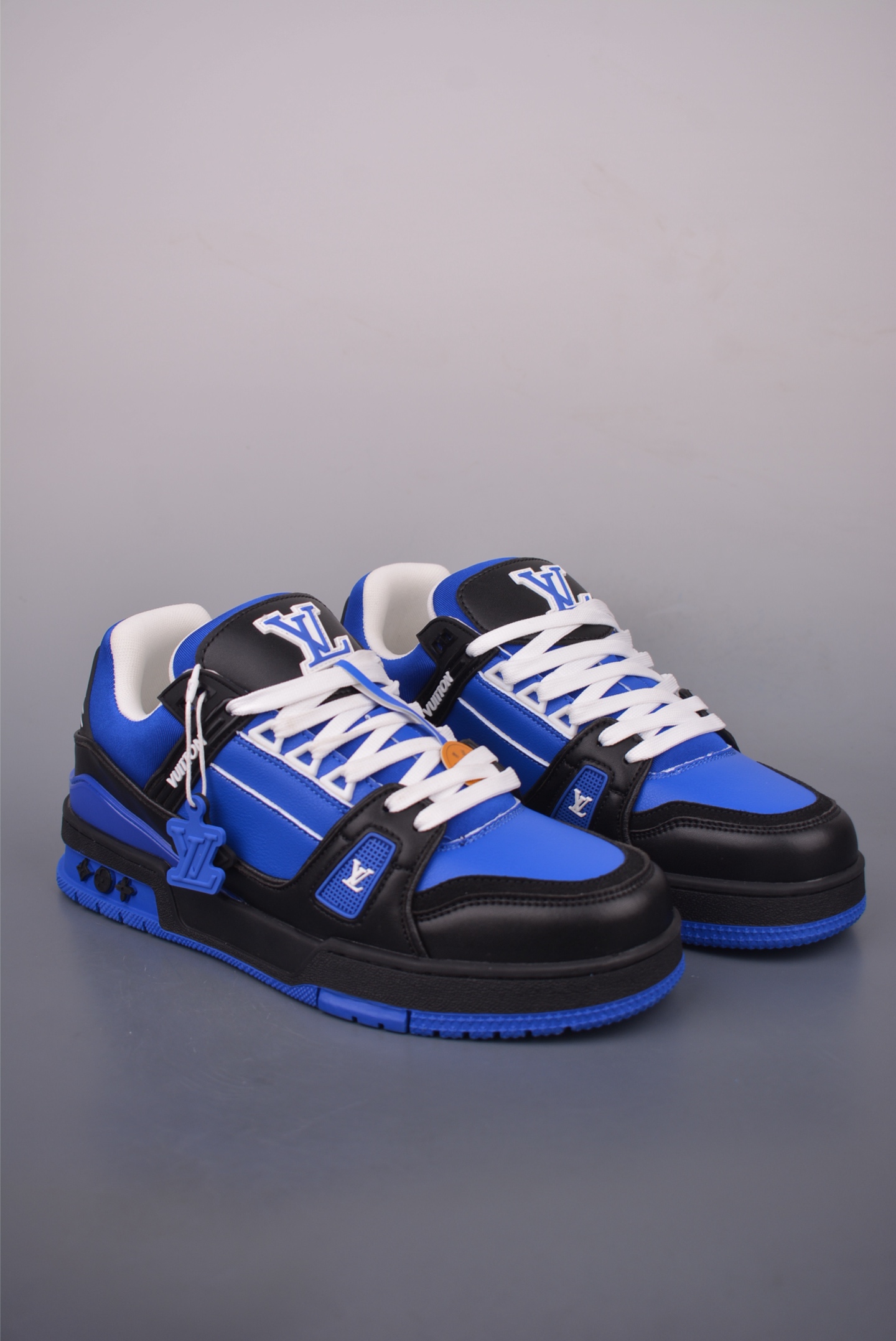 Louis Vuitton 2021 Trainer Sneakers - Blue Leather, Limited Edition Design 1 i1756165958944 9415 0 0