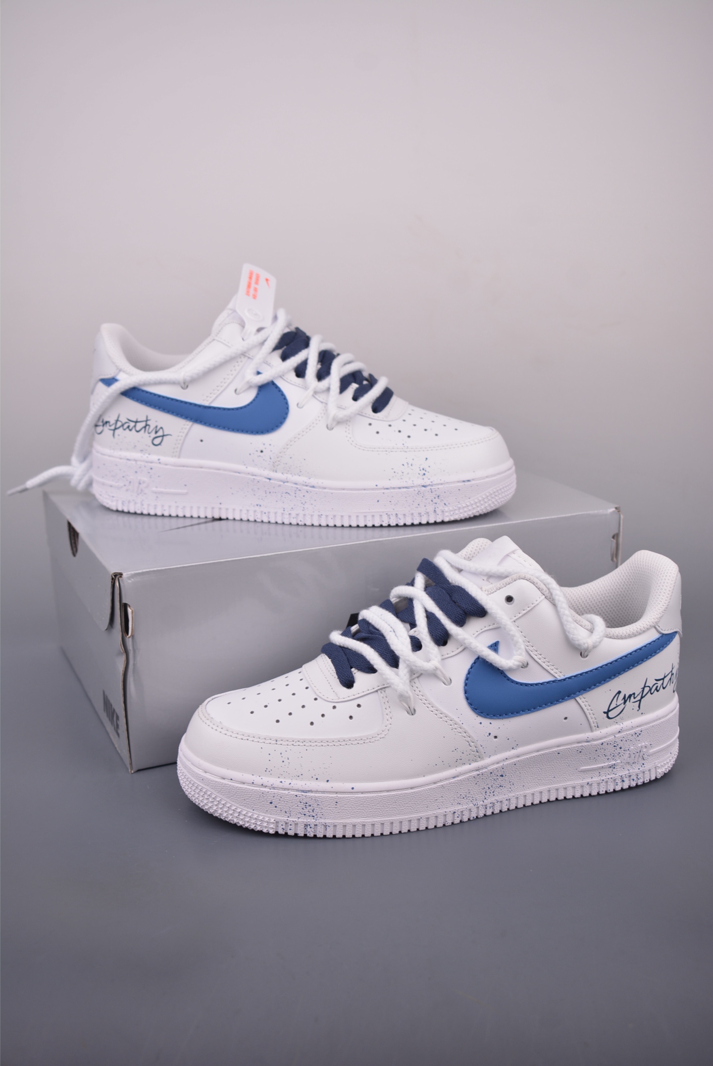 Nike Air Force 1 Low Graffiti Sneakers - White/Blue, Comfortable & Stylish 6 i1756166348617 1379 0 4