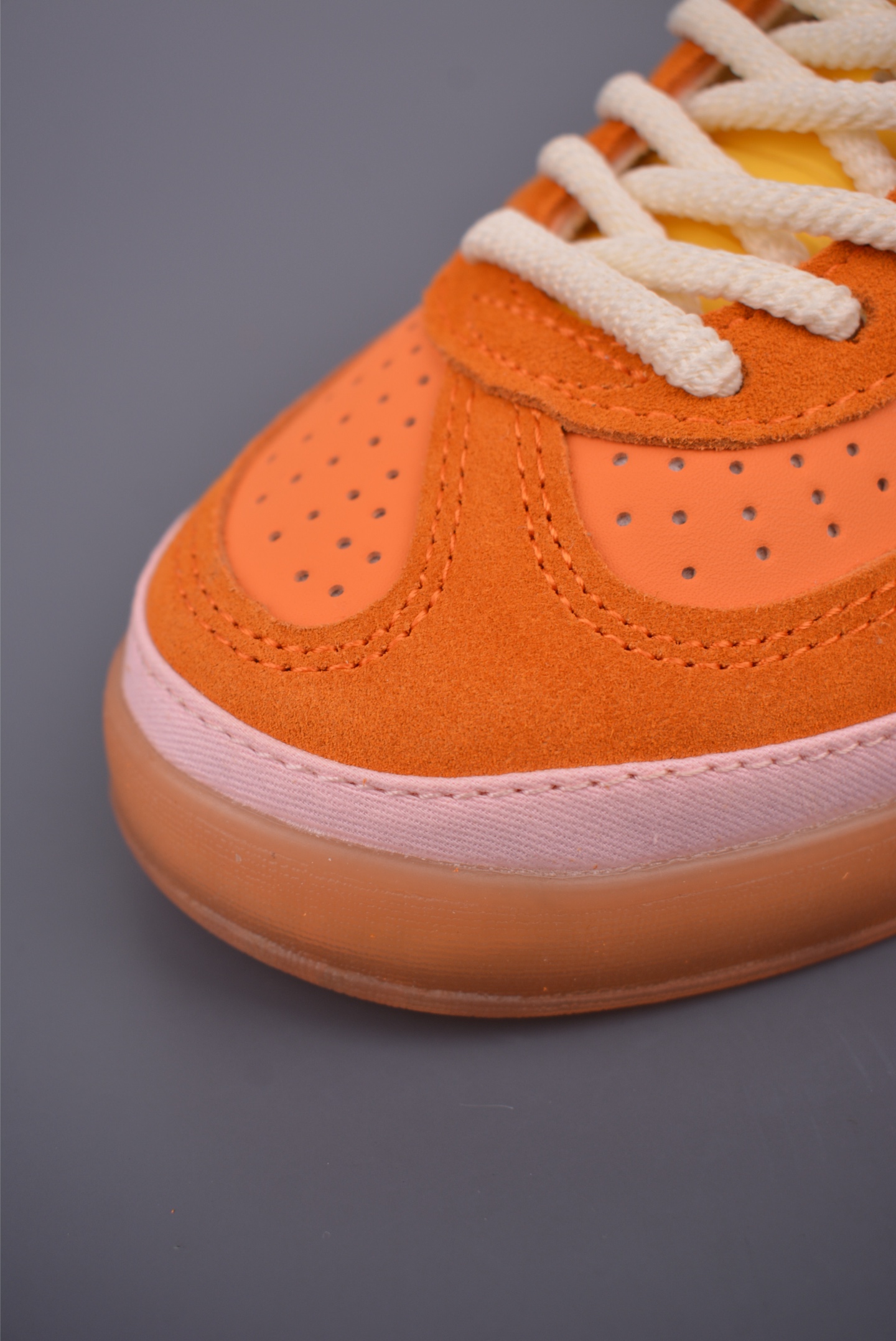 Adidas BAD X BUNNY Gazelle Indoor Casual Low-Top Sneakers - Orange/Yellow 7 i1756248050620 1974 0 5