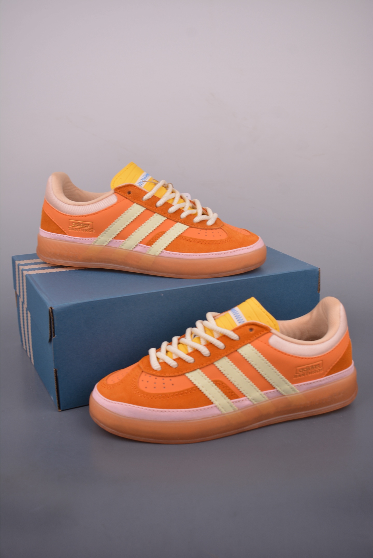 Adidas BAD X BUNNY Gazelle Indoor Casual Low-Top Sneakers - Orange/Yellow 6 i1756248052288 4365 0 4