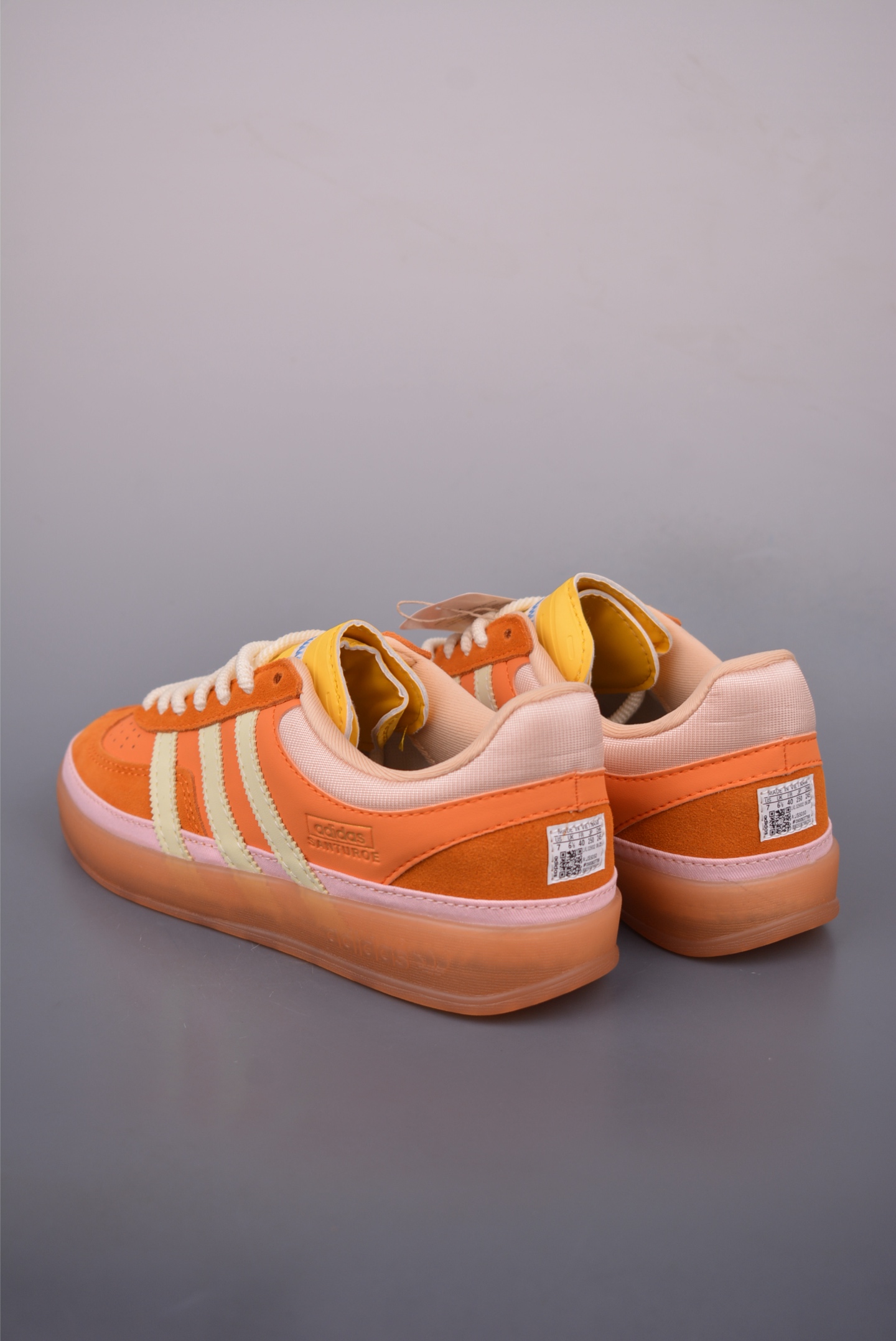 Adidas BAD X BUNNY Gazelle Indoor Casual Low-Top Sneakers - Orange/Yellow 3 i1756248052299 3978 0 1