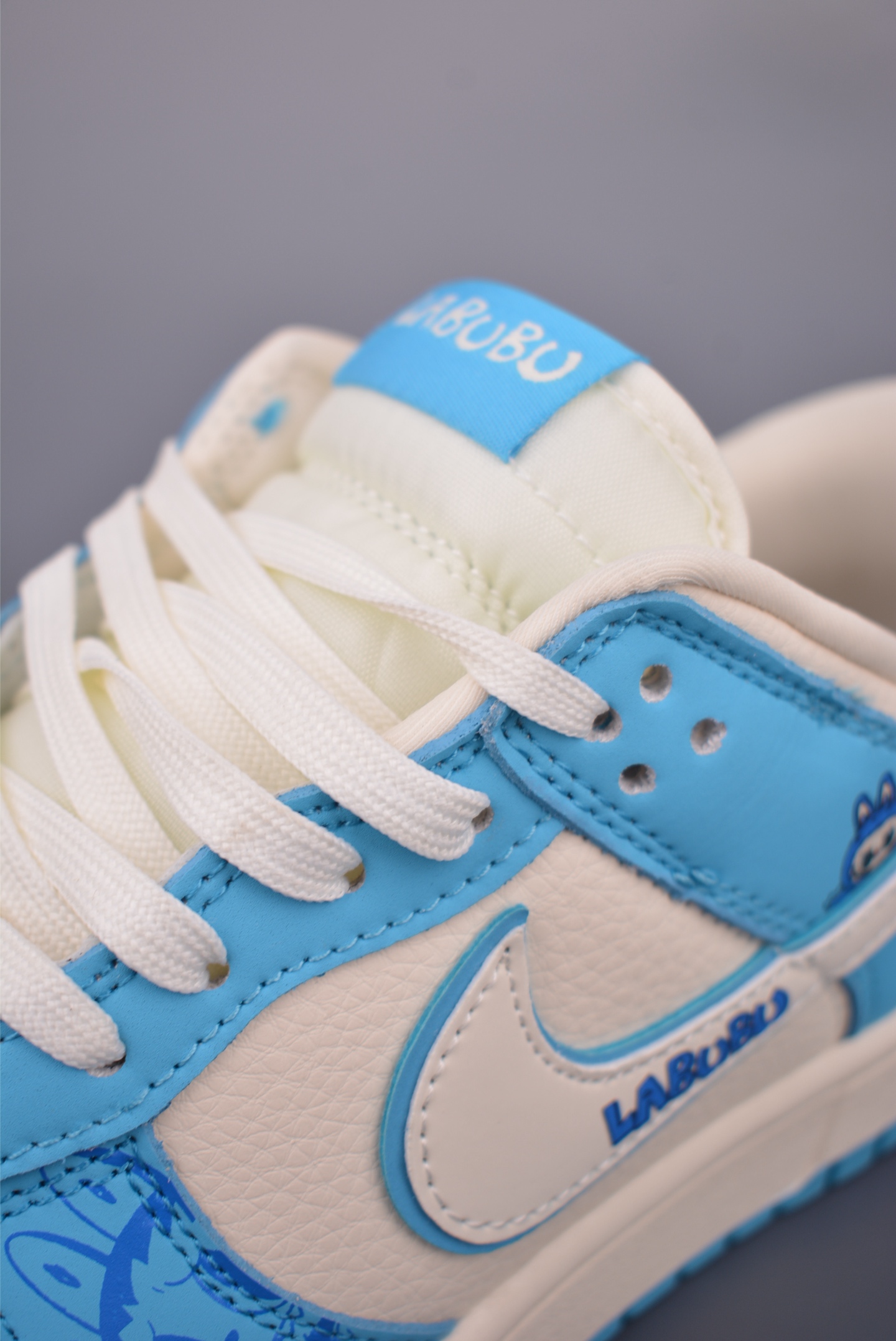 Nike SB Dunk Low Labubu Collab Premium Leather Sneakers - Sky Blue/White 8 i1756248557136 1394 0 6