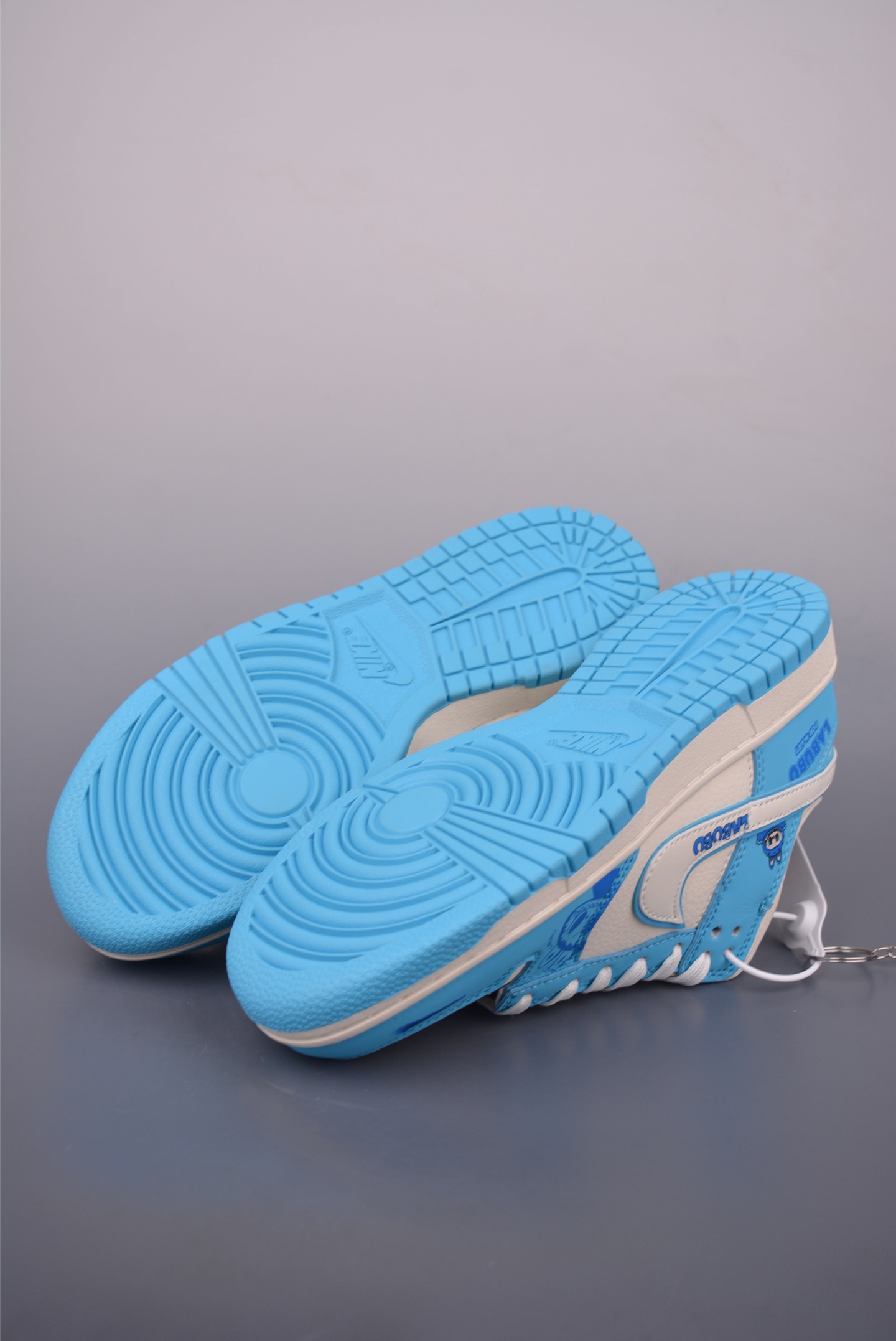 Nike SB Dunk Low Labubu Collab Premium Leather Sneakers - Sky Blue/White 4 i1756248558873 7274 0 2