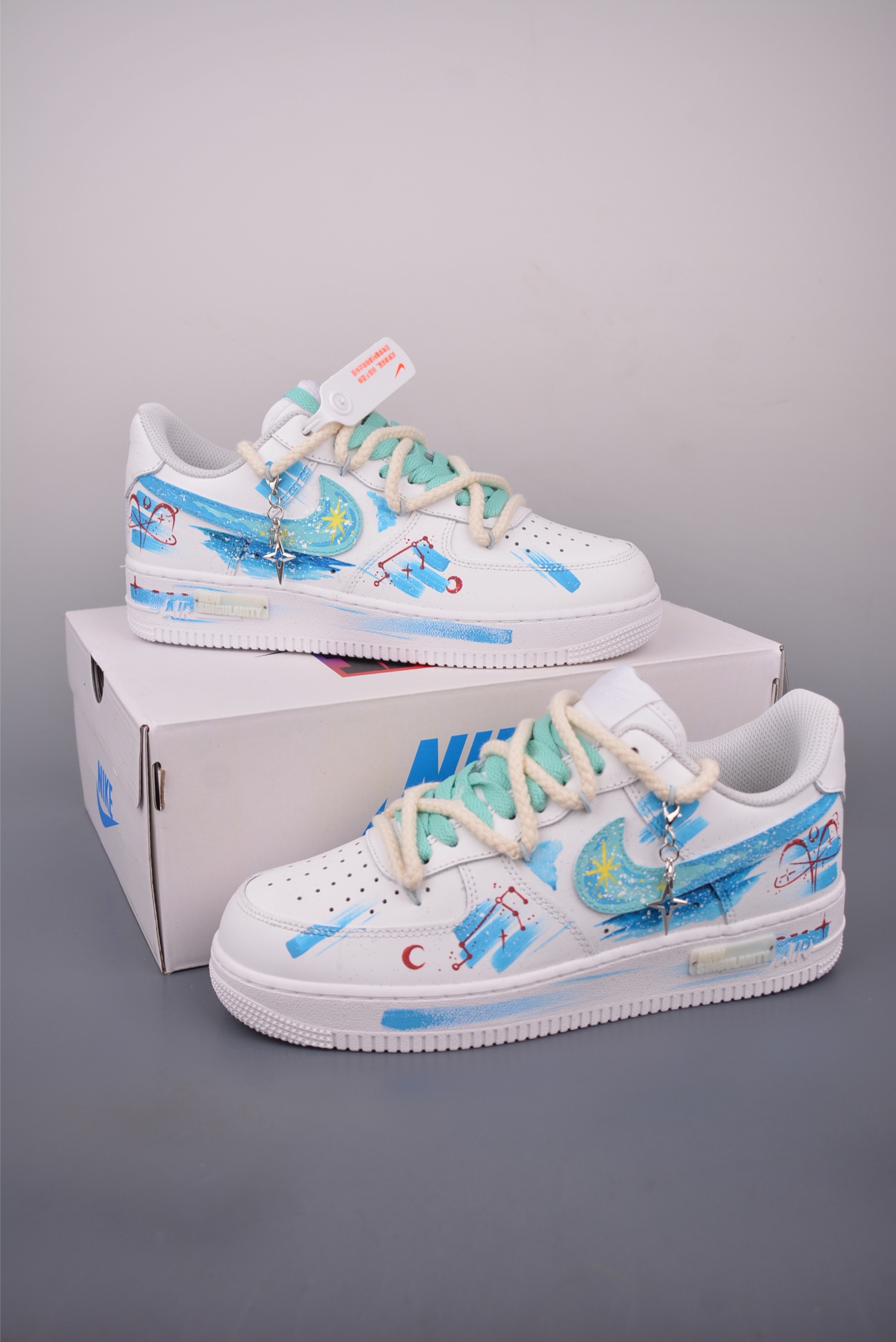 Nike Air Force 1 Low 'Zodiac' Custom White Sneakers 18 i1756334931951 4983 0 4
