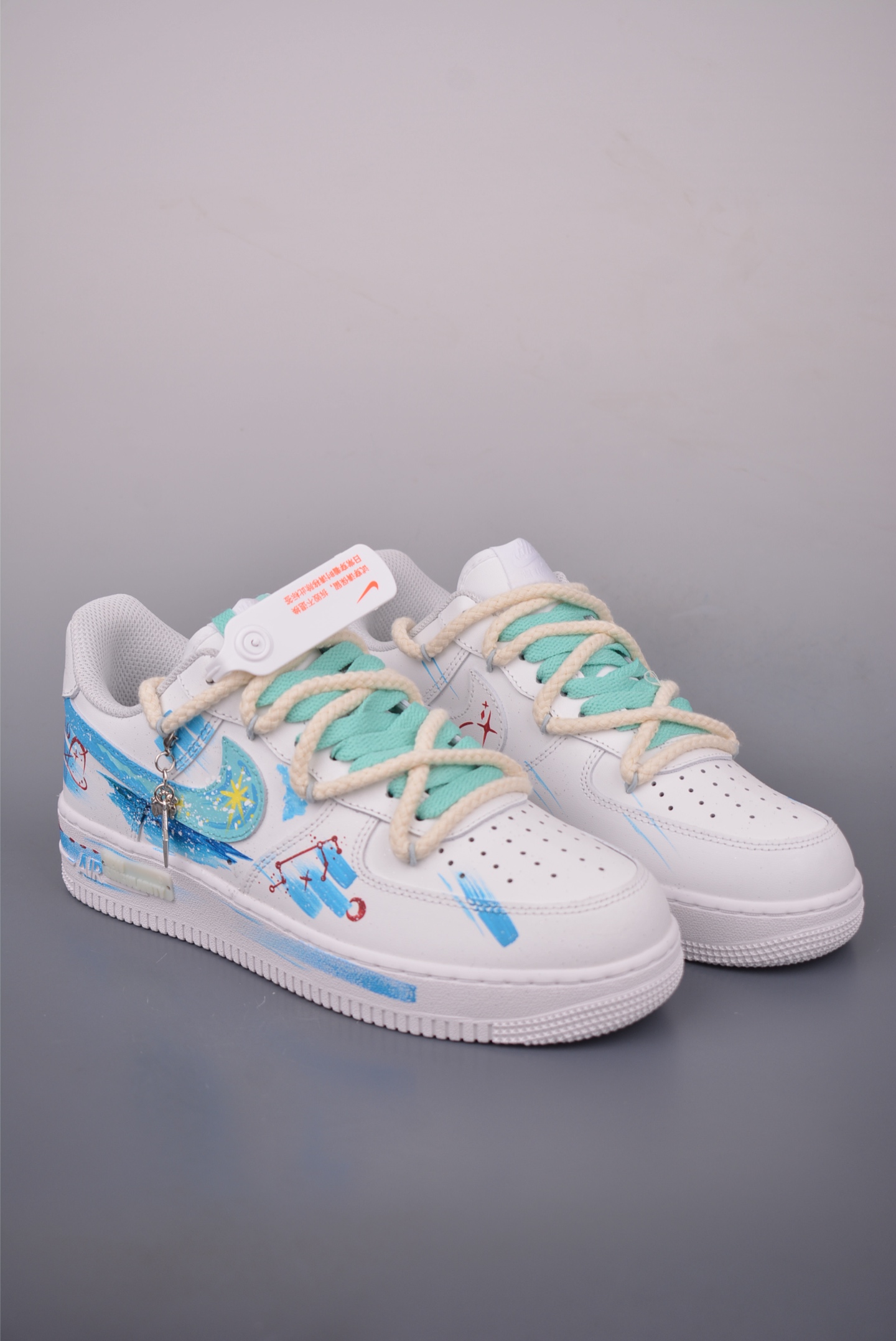 Nike Air Force 1 Low 'Zodiac' Custom White Sneakers 14 i1756334931968 7030 0 0