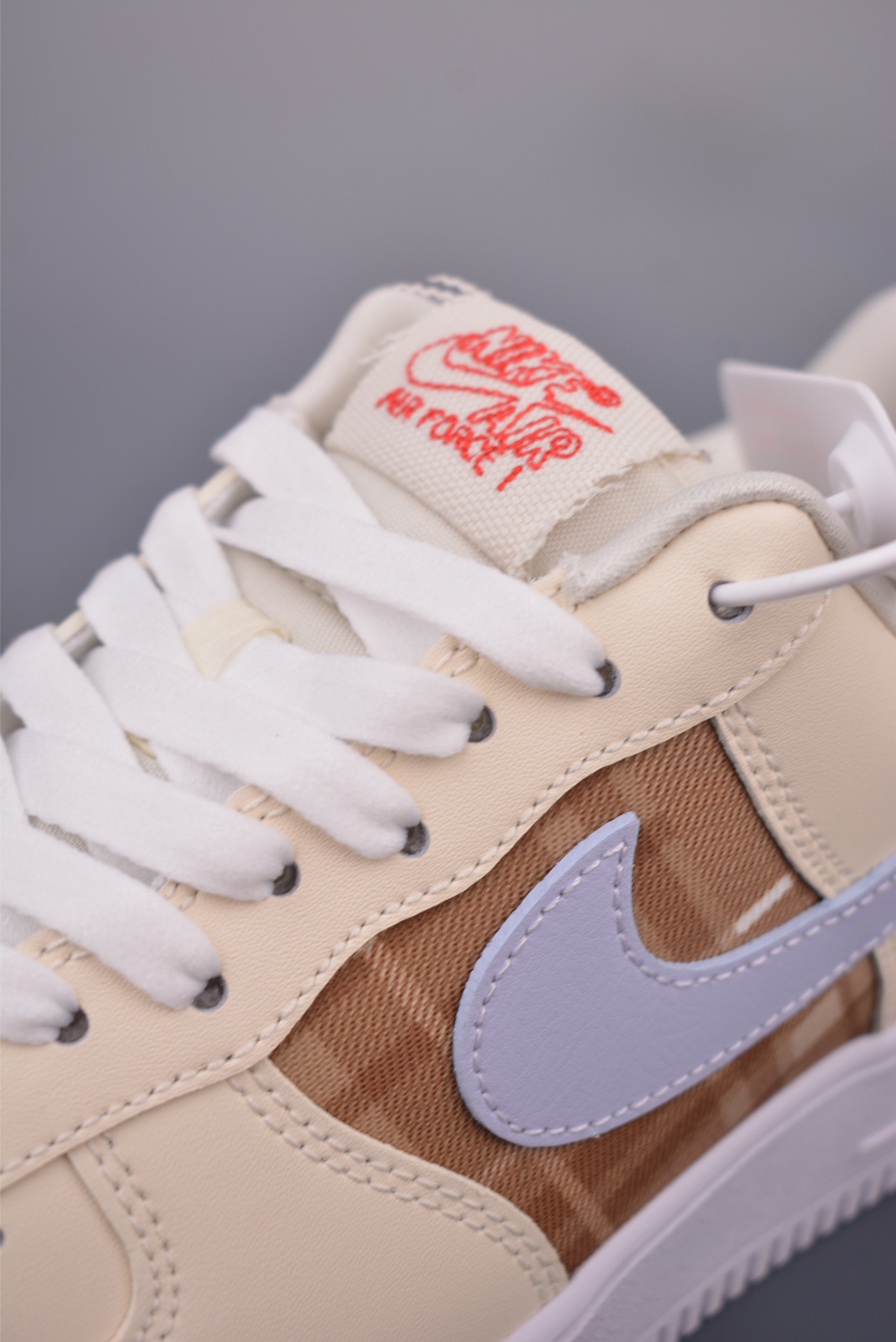 Nike Air Force 1 Low Cream/Purple Plaid - Comfortable & Stylish Sneakers 7 i1756425091298 7626 0 6