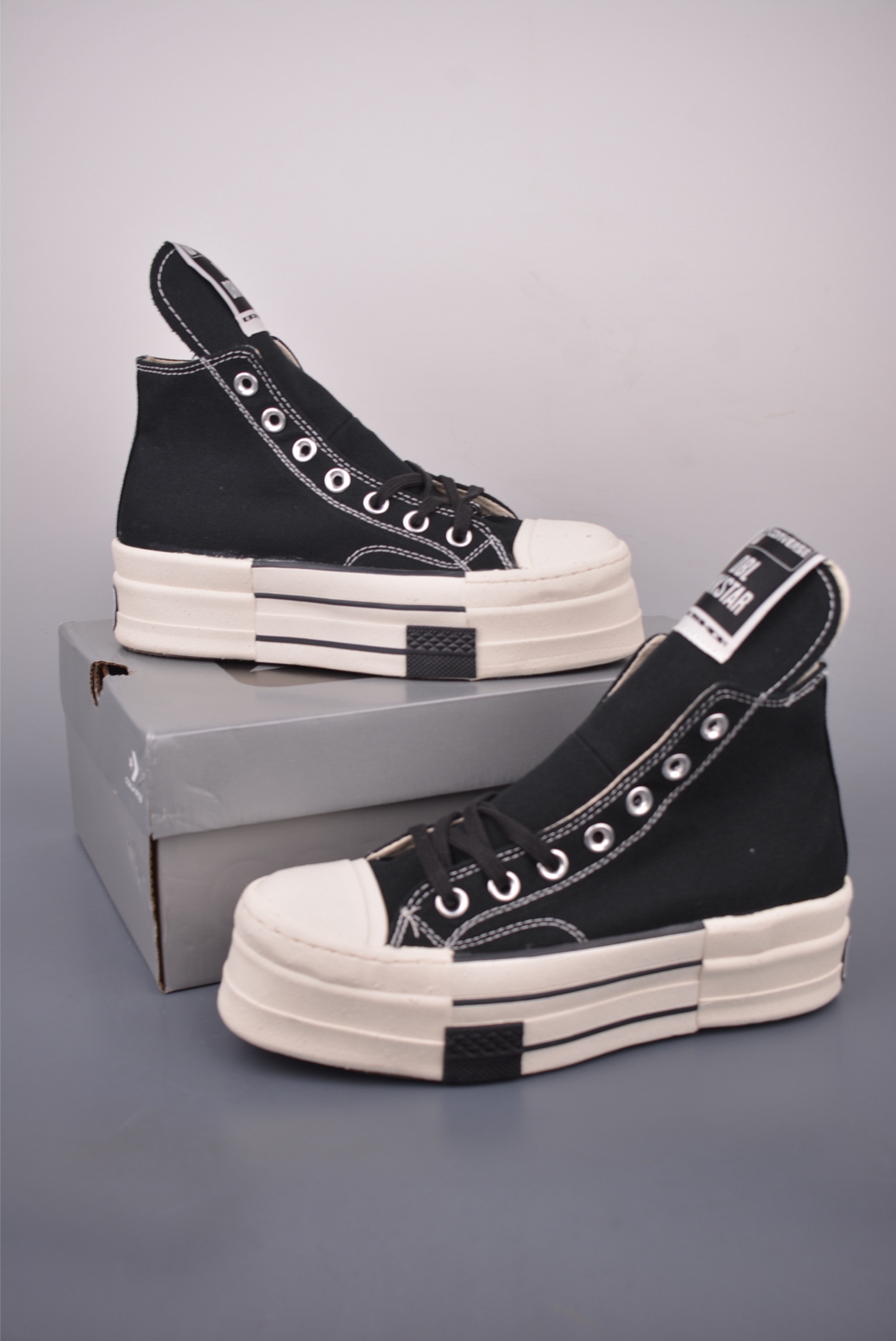 Rick Owens DRKSHDW x Converse Chuck 70 DBL Drksta High-Top Sneakers 6 i1756425346836 5140 0 4