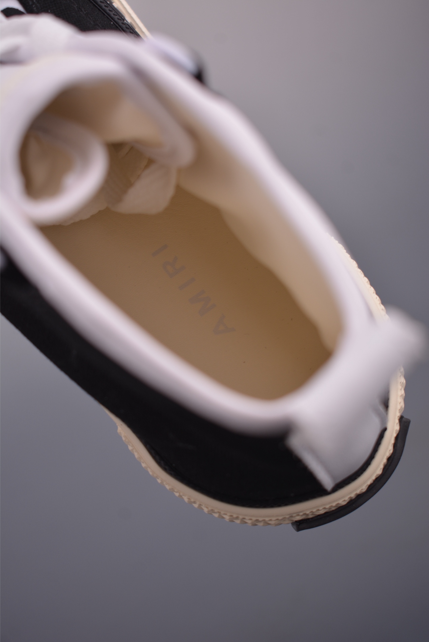Amiri Ma Court Hi Black & White Sneakers Thick Sole Embroidered Canvas Shoes 9 i1756507808455 2626 0 8