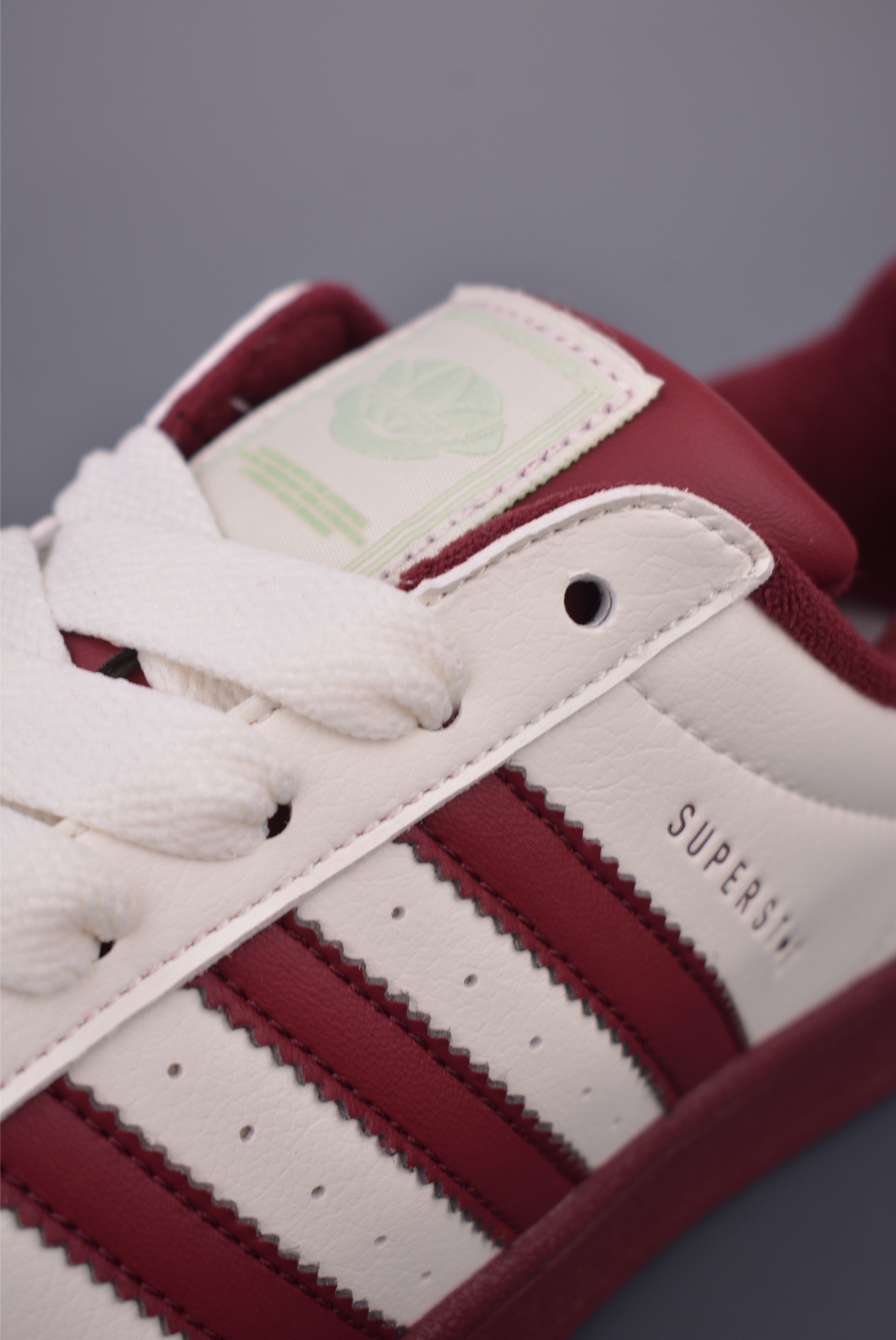 Adidas Originals Superstar 2 White Burgundy Leather Sneakers - Classic Style 8 i1756508304614 1271 0 6