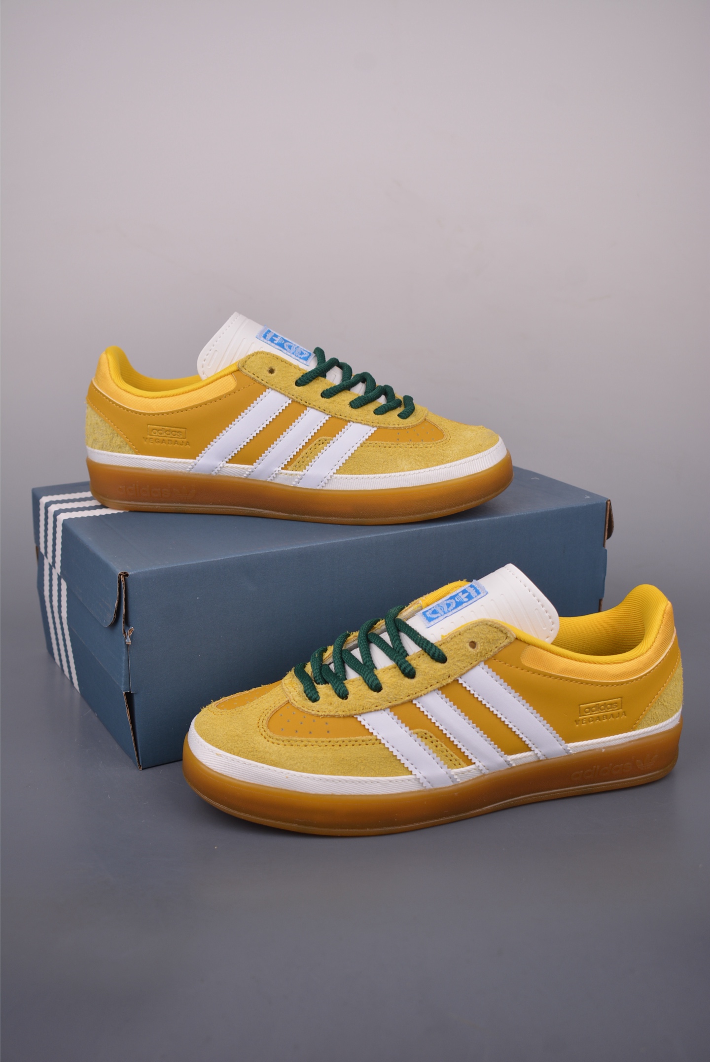 Adidas x Bad Bunny Gazelle Indoor: Casual, Low-Top Sneakers in Yellow 6 i1756595190177 651 0 4