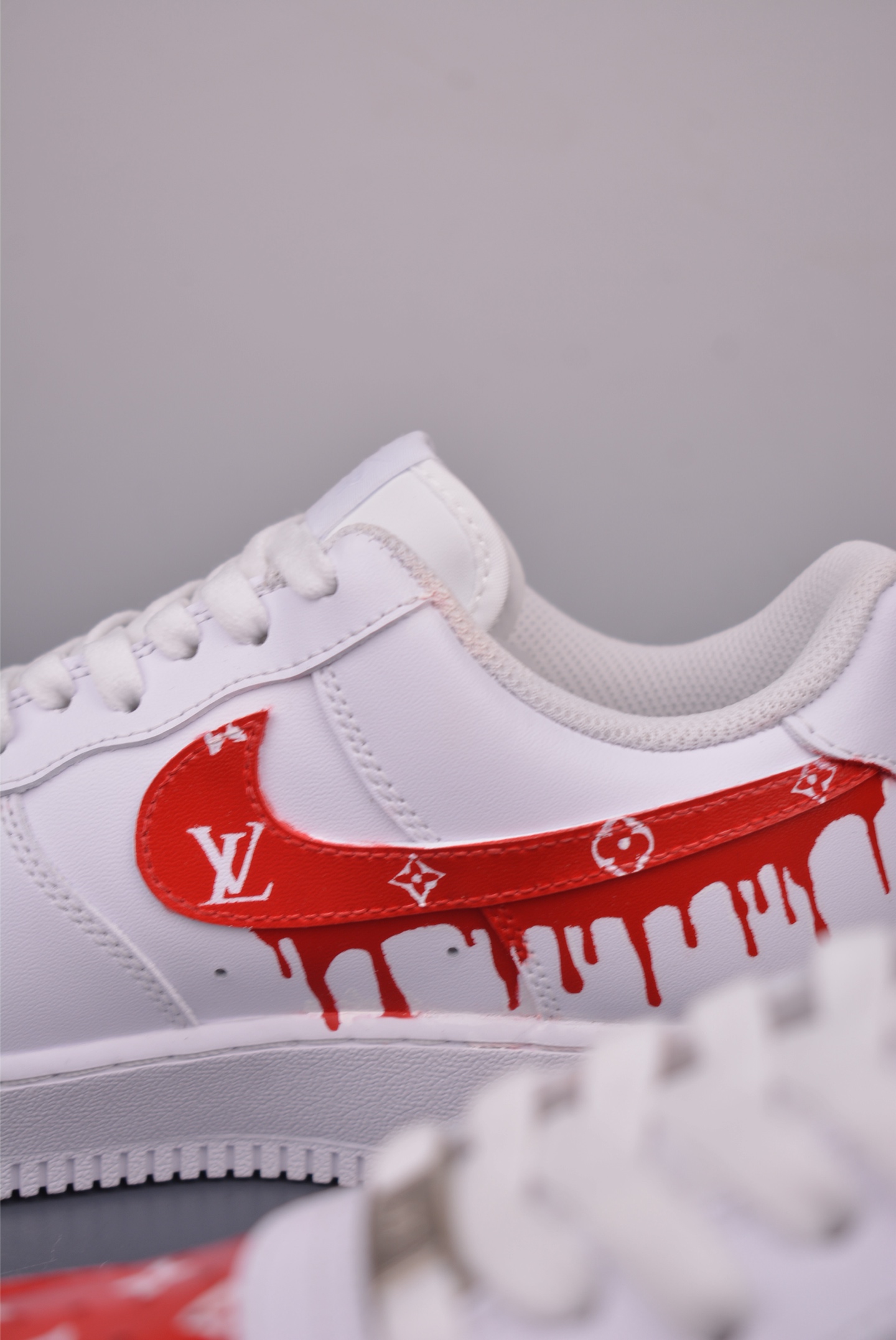 Nike Air Force 1 Low Louis Vuitton Custom White/Red - Size 36-45 9 i1756680032560 9349 0 7