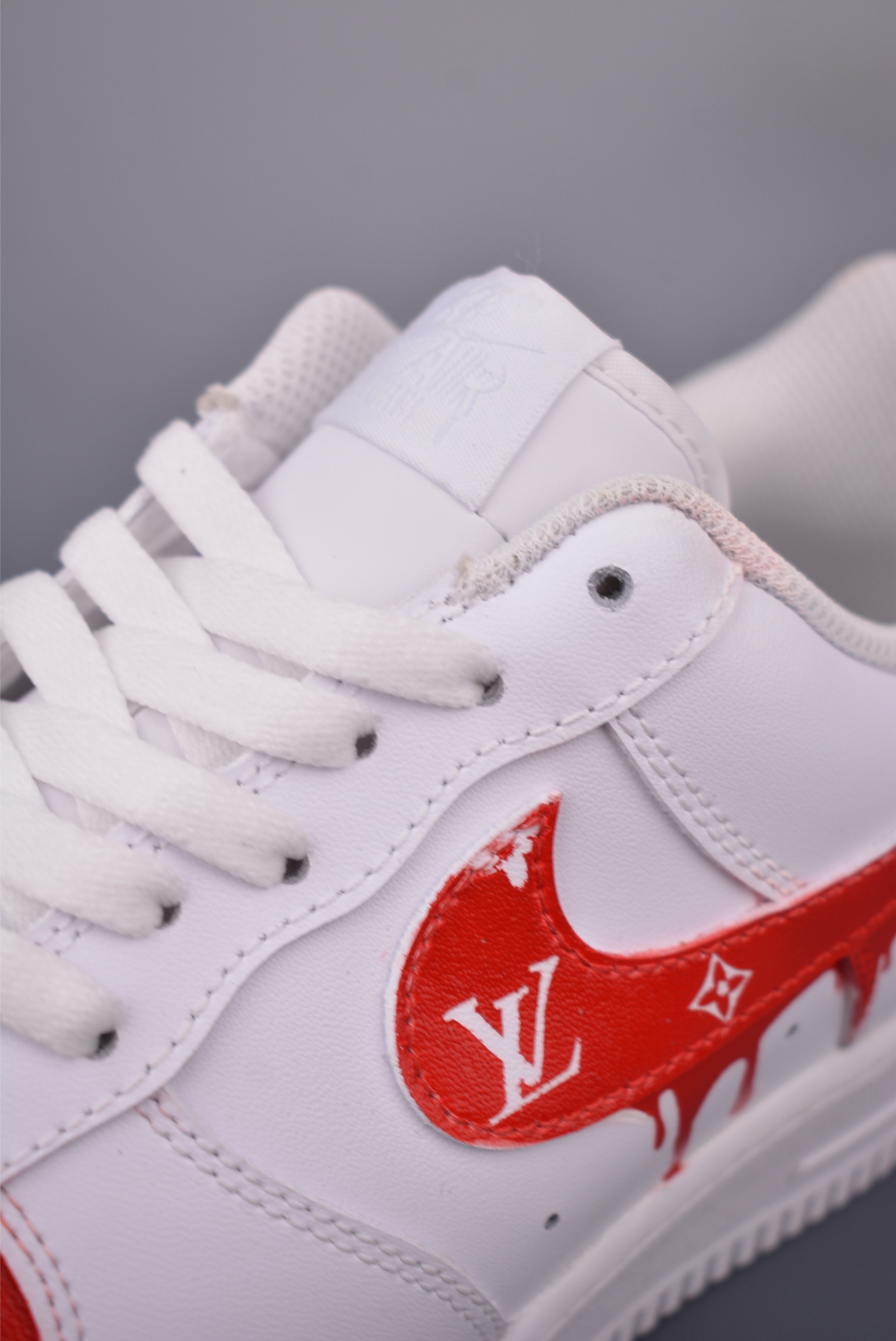 Nike Air Force 1 Low Louis Vuitton Custom White/Red - Size 36-45 8 i1756680032605 3623 0 6