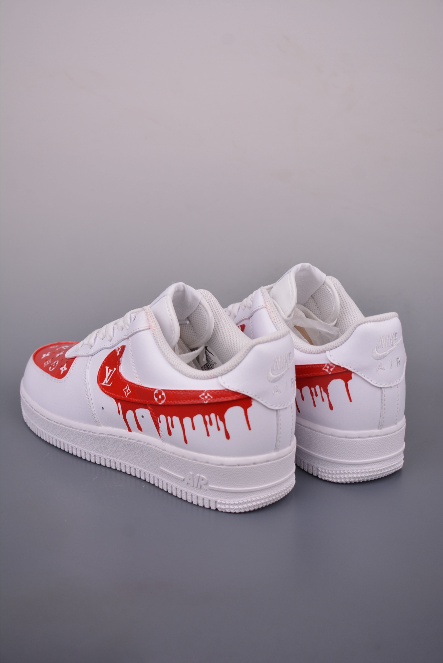 Nike Air Force 1 Low Louis Vuitton Custom White/Red - Size 36-45 3 i1756680034403 4465 0 1