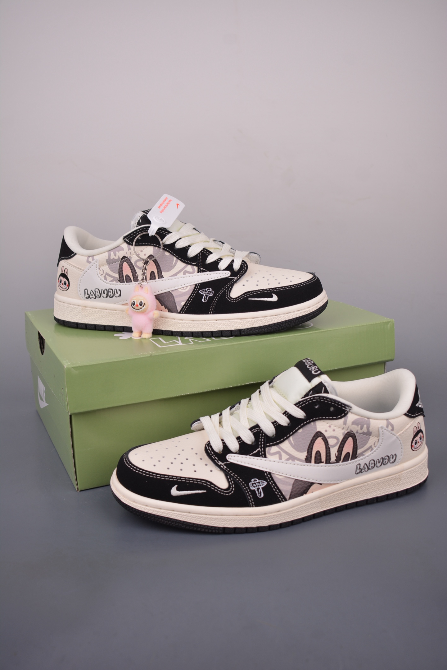 Fragment Travis Scott Labubu Air Jordan 1 Low Black Toe Sneakers 5 i1756680681134 5259 0 4
