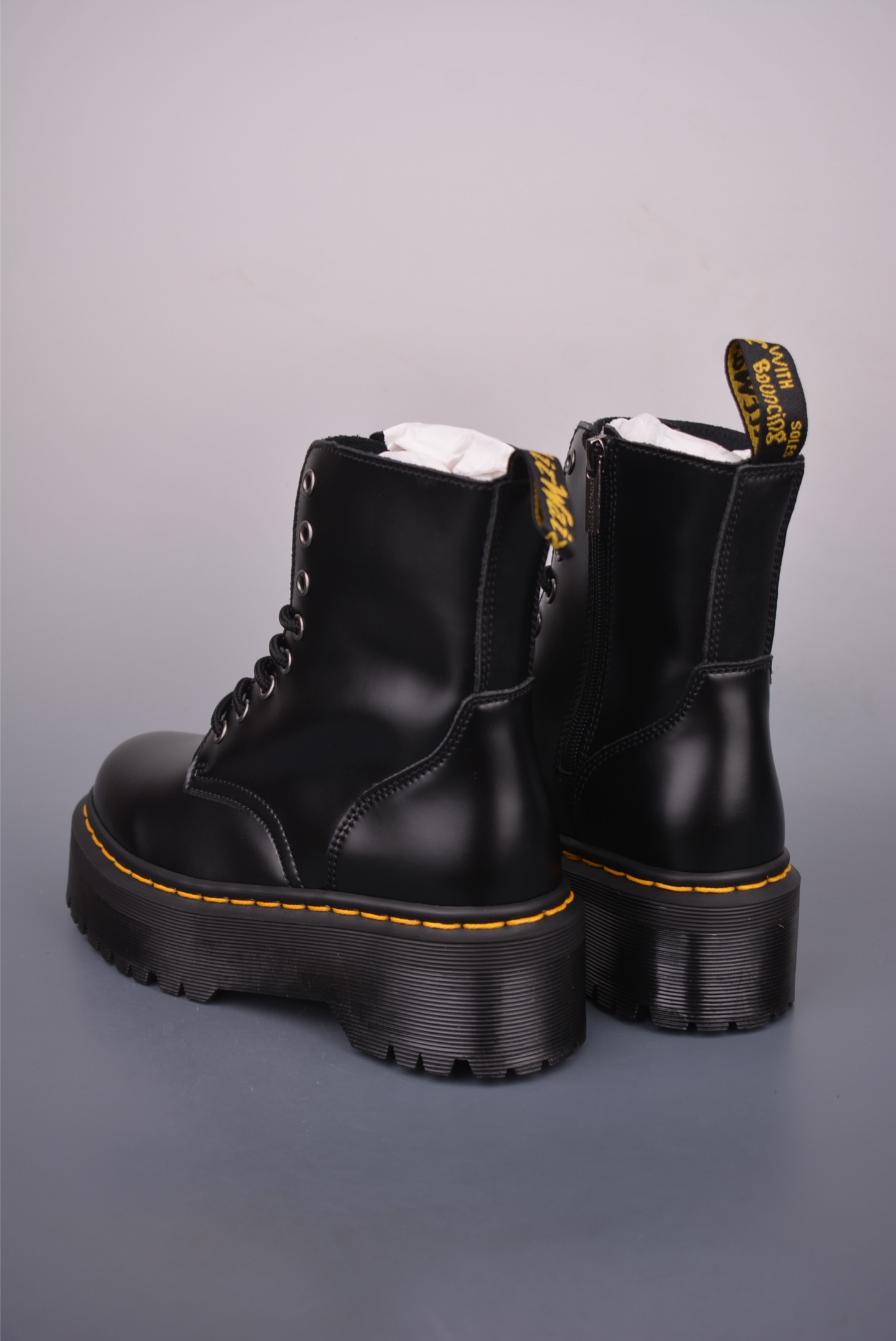 Dr. Martens 1462 Platform Boots - 8-Eye, High-Top, Lace-Up, Black Leather 3 i1756681912717 1632 0 1