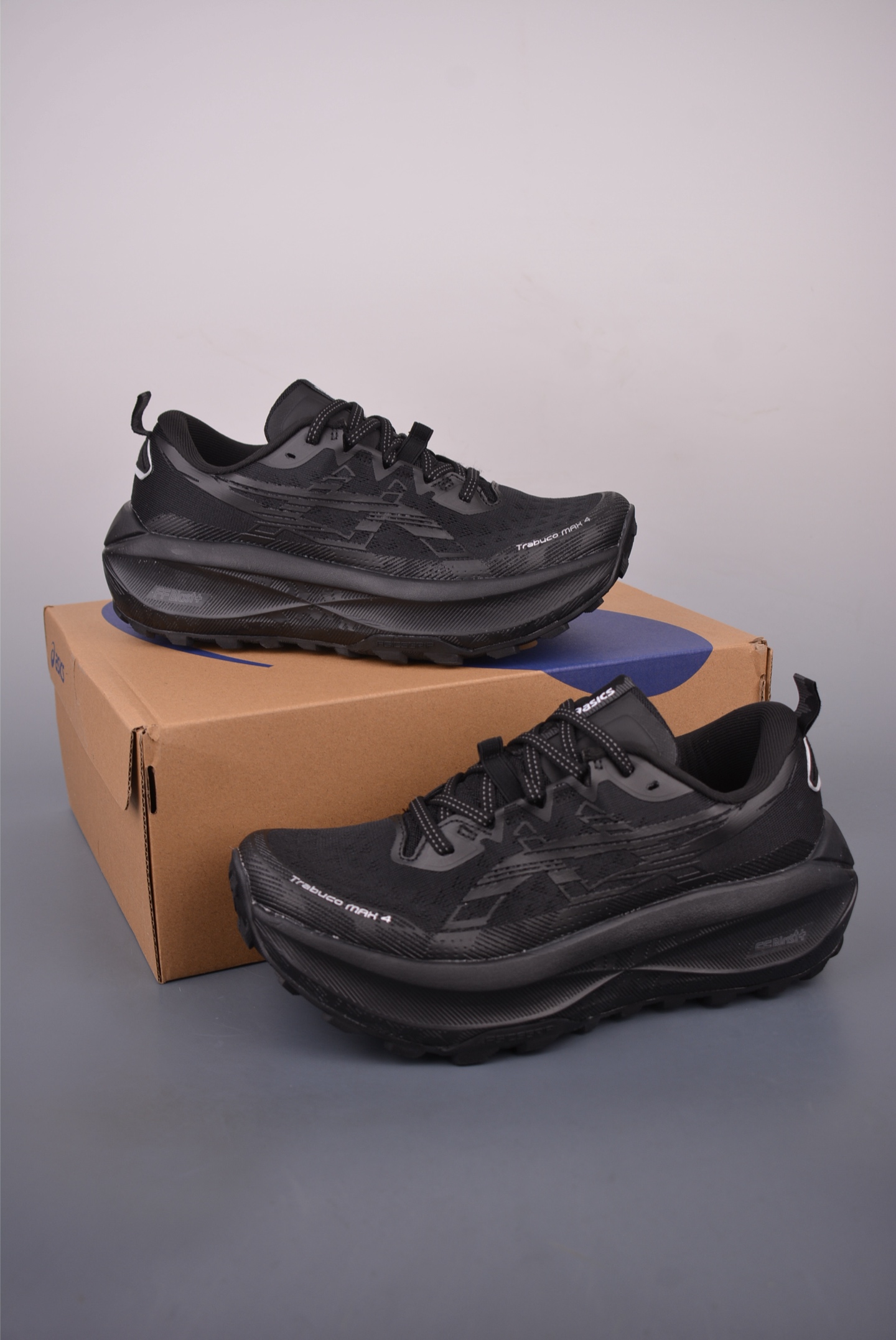 Asics Gel-Trabuco Max 4 复古亚瑟士 透气休闲鞋缓震男子耐磨跑步鞋 1011C187-001