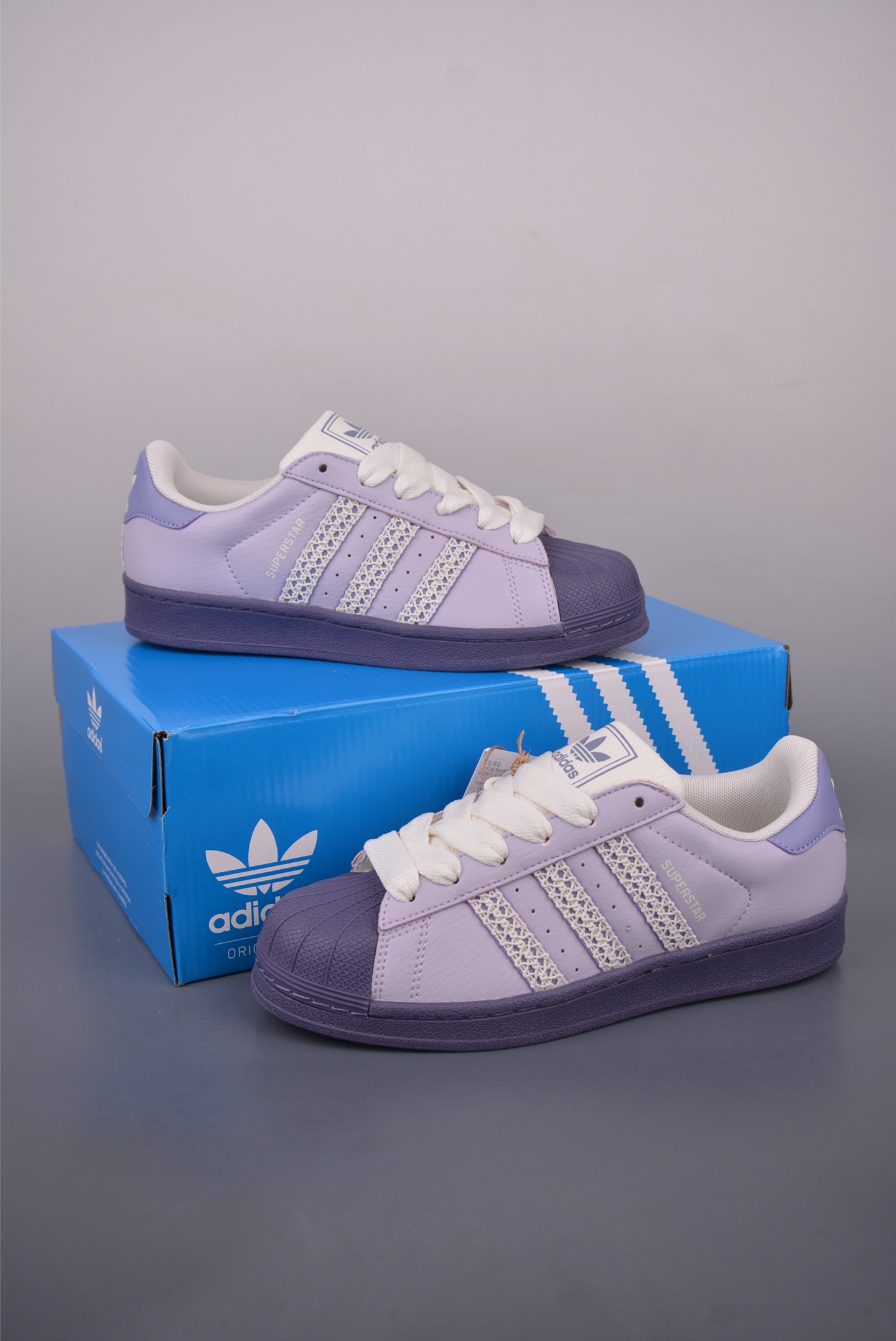Adidas Originals Superstar 2 Lilac Leather Sneakers Classic Shell Toe Design 5 i1756758488803 2676 0 4