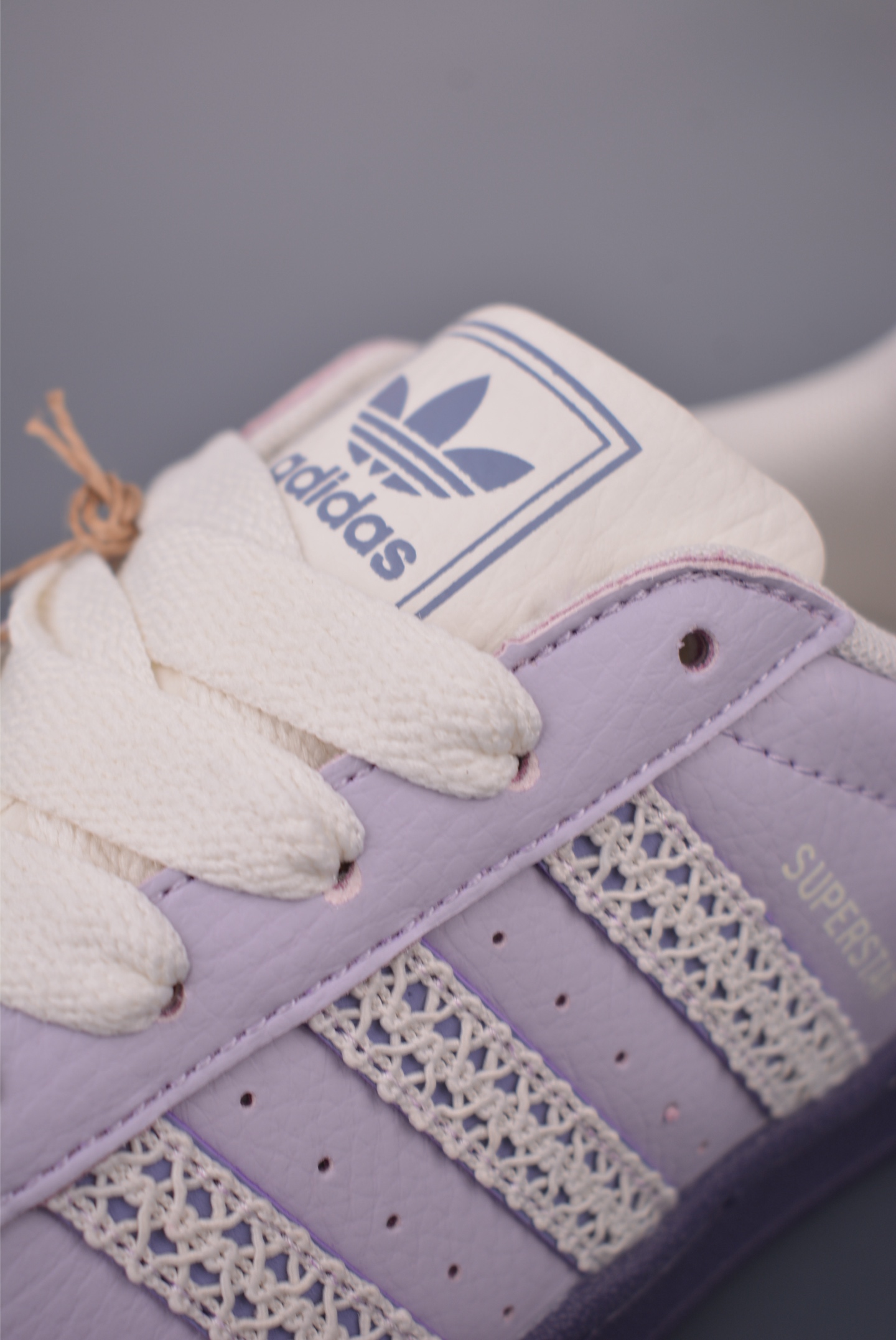 Adidas Originals Superstar 2 Lilac Leather Sneakers Classic Shell Toe Design 7 i1756758491270 668 0 6