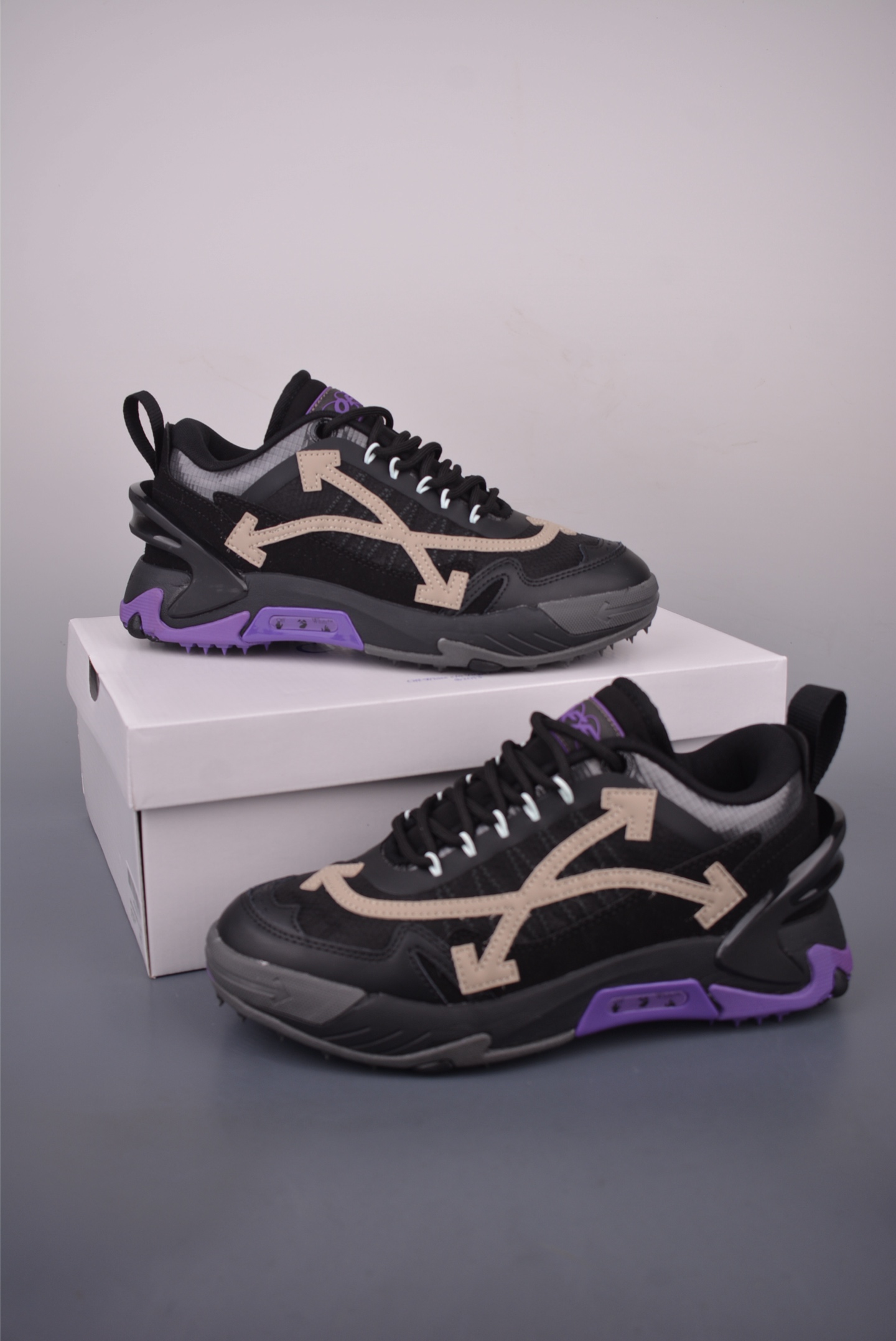 Off-White ODSY-2000 Black Lace-Up Sneakers Round Toe, Latest Model 6 i1756901050963 865 0 4