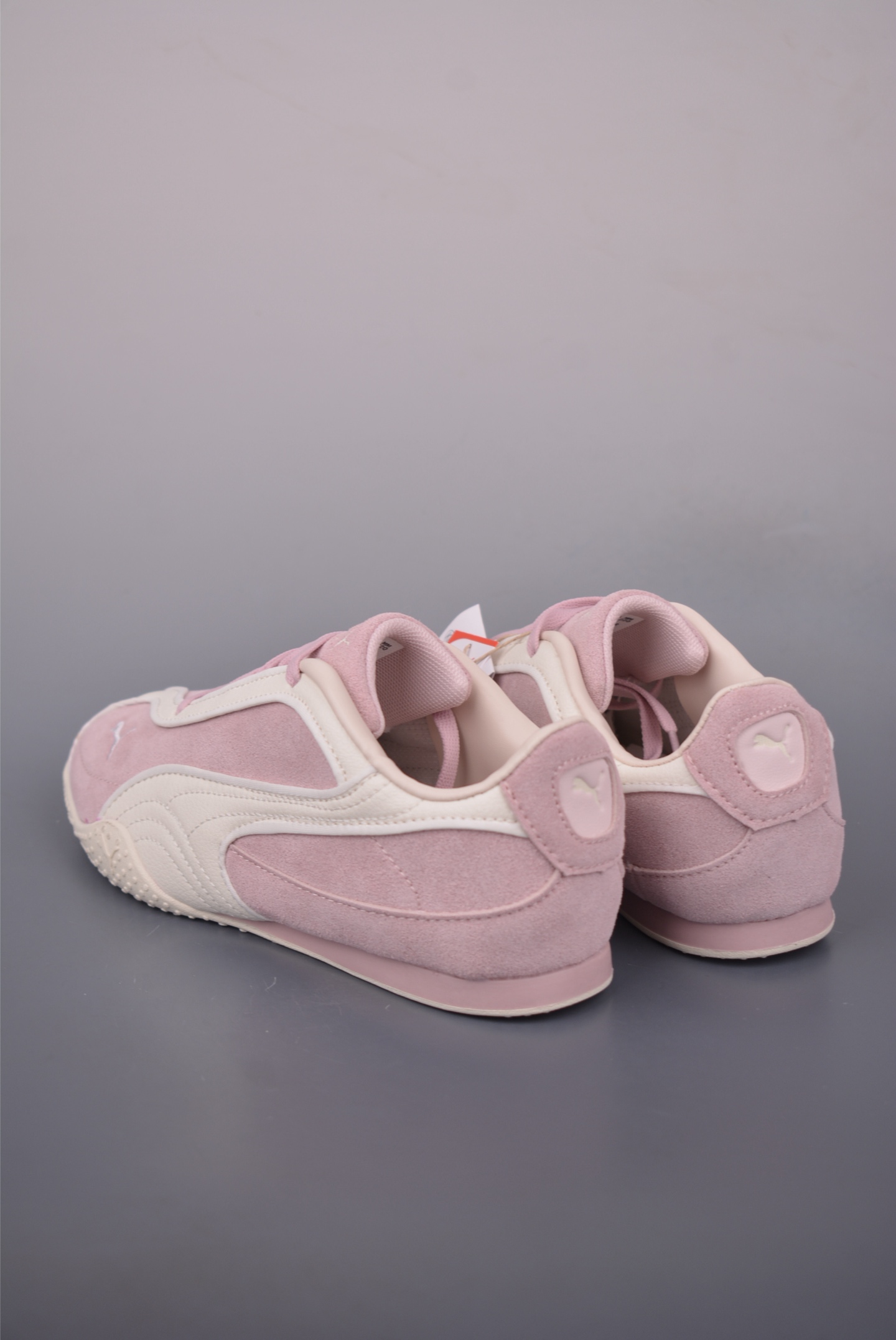 Puma Bella V2 Leather Low Top Sneakers - Pink/White, Women's Sizes 3 i1756902903699 6067 0 1