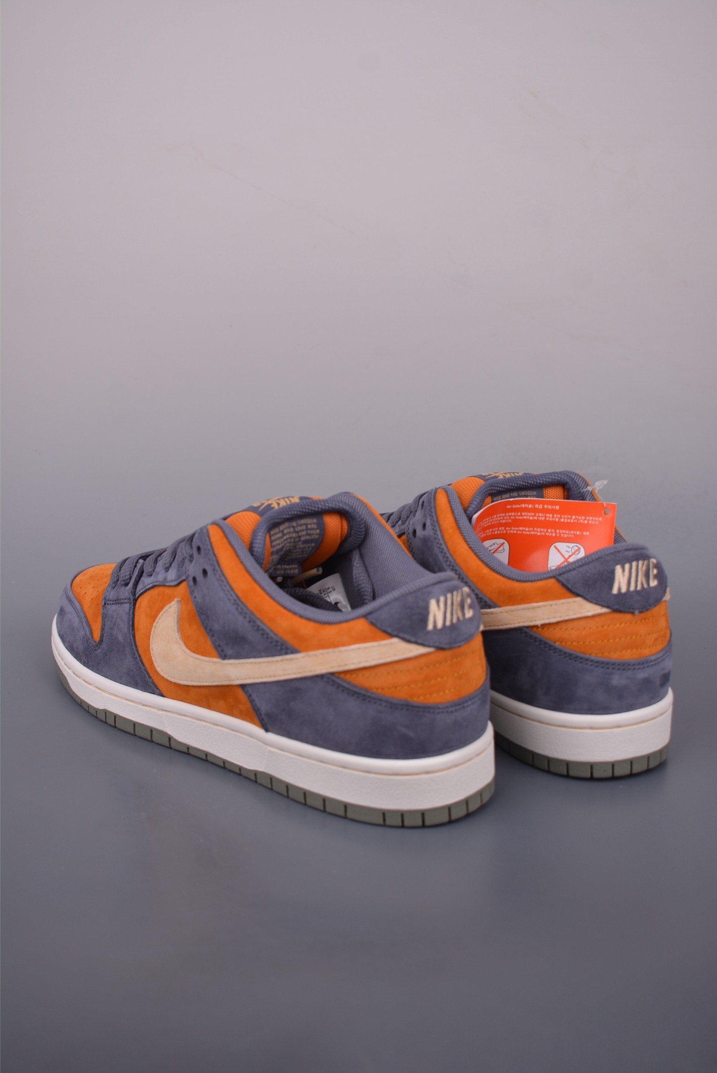Nike SB Dunk Low Orange Grey Suede Sneakers HF3063-002 - Multiple Sizes 2 i1756903459577 6562 0 1