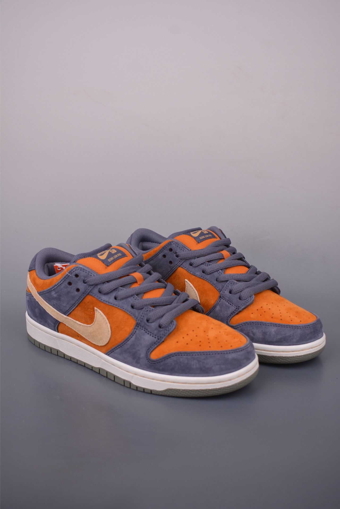 Nike SB Dunk Low Orange Grey Suede Sneakers HF3063-002 - Multiple Sizes 1 i1756903459621 1372 0 0