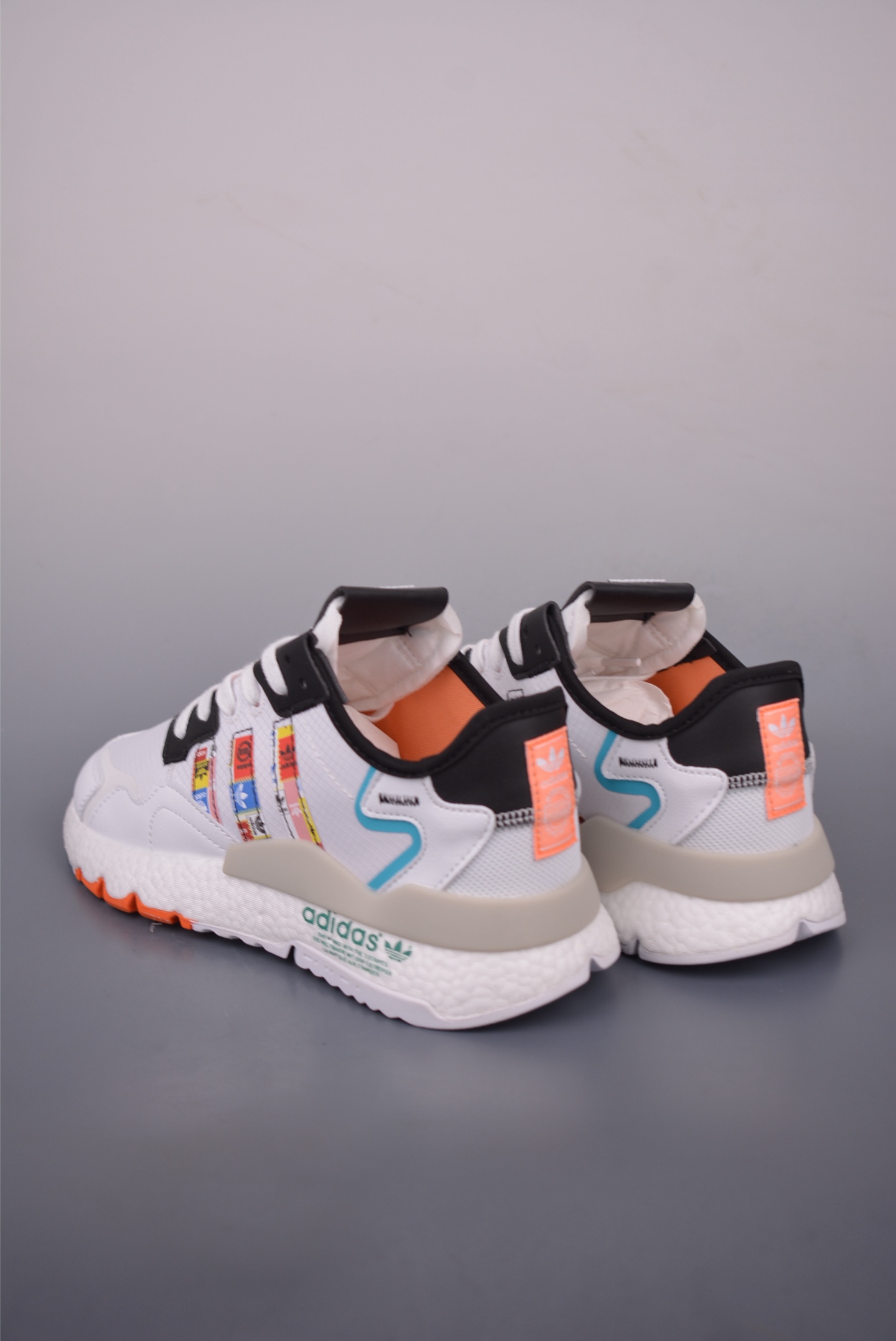 Adidas Nite Jogger Boost Retro Running Shoes - White Multi-Color, New Upgrade 3 i1757033165132 3972 0 1