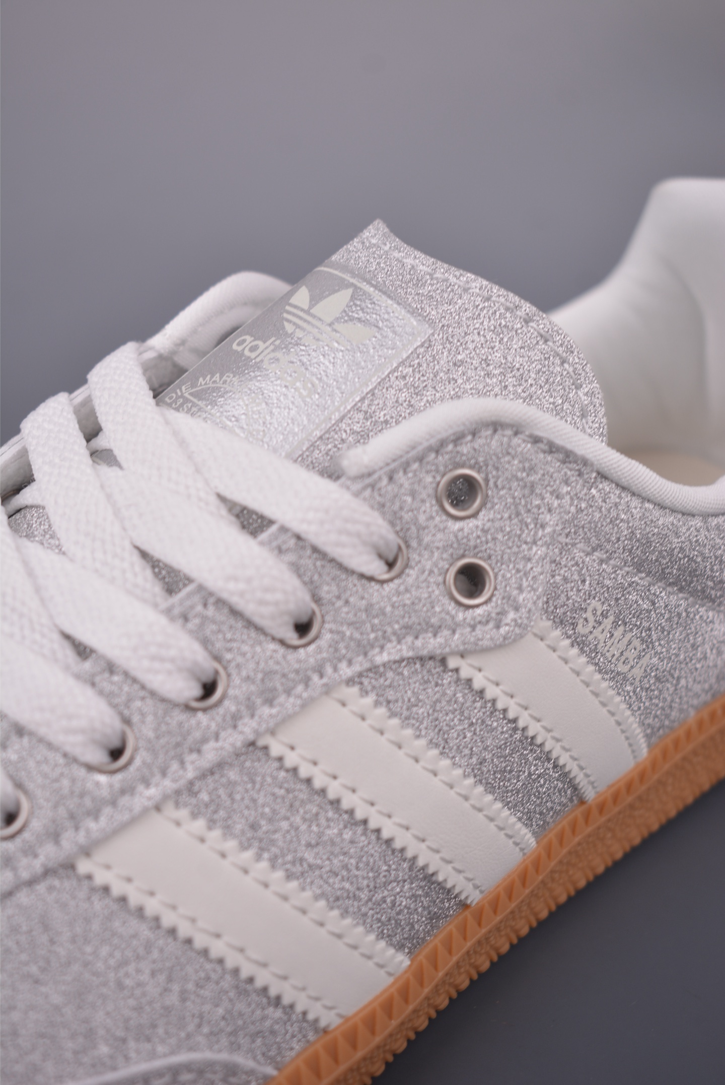 Adidas Samba OG Casual Sneakers - Silver Glitter, Classic Low-Profile Design 8 i1757033600897 1642 0 6