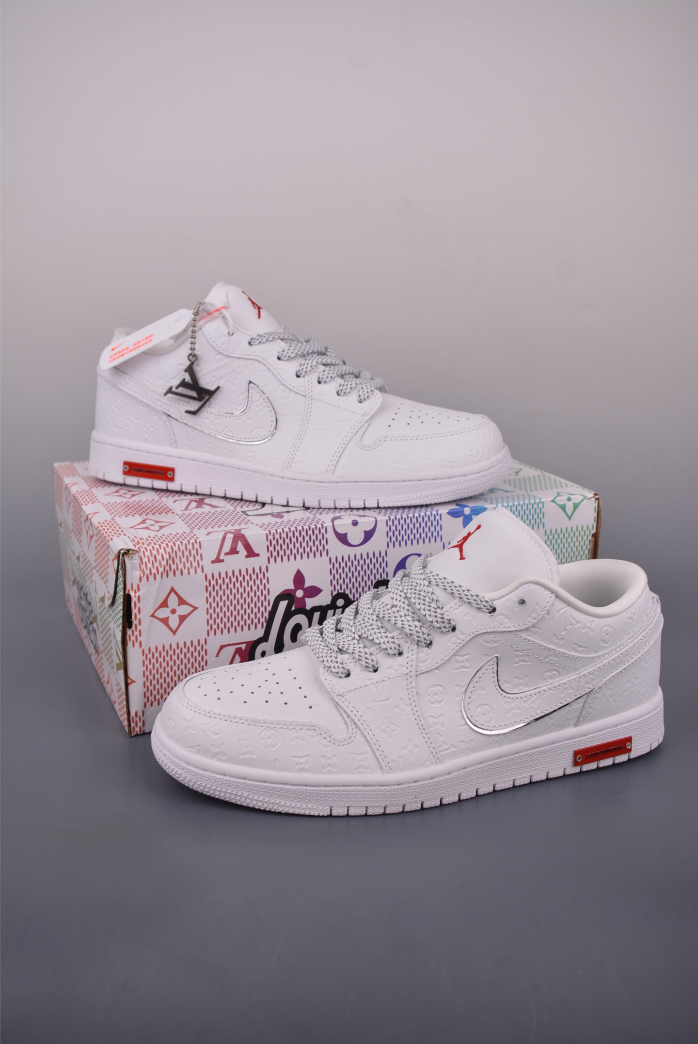 Nike Air Jordan 1 x Louis Vuitton Custom Sneakers - Limited Edition Design 6 i1757034041309 8294 0 4