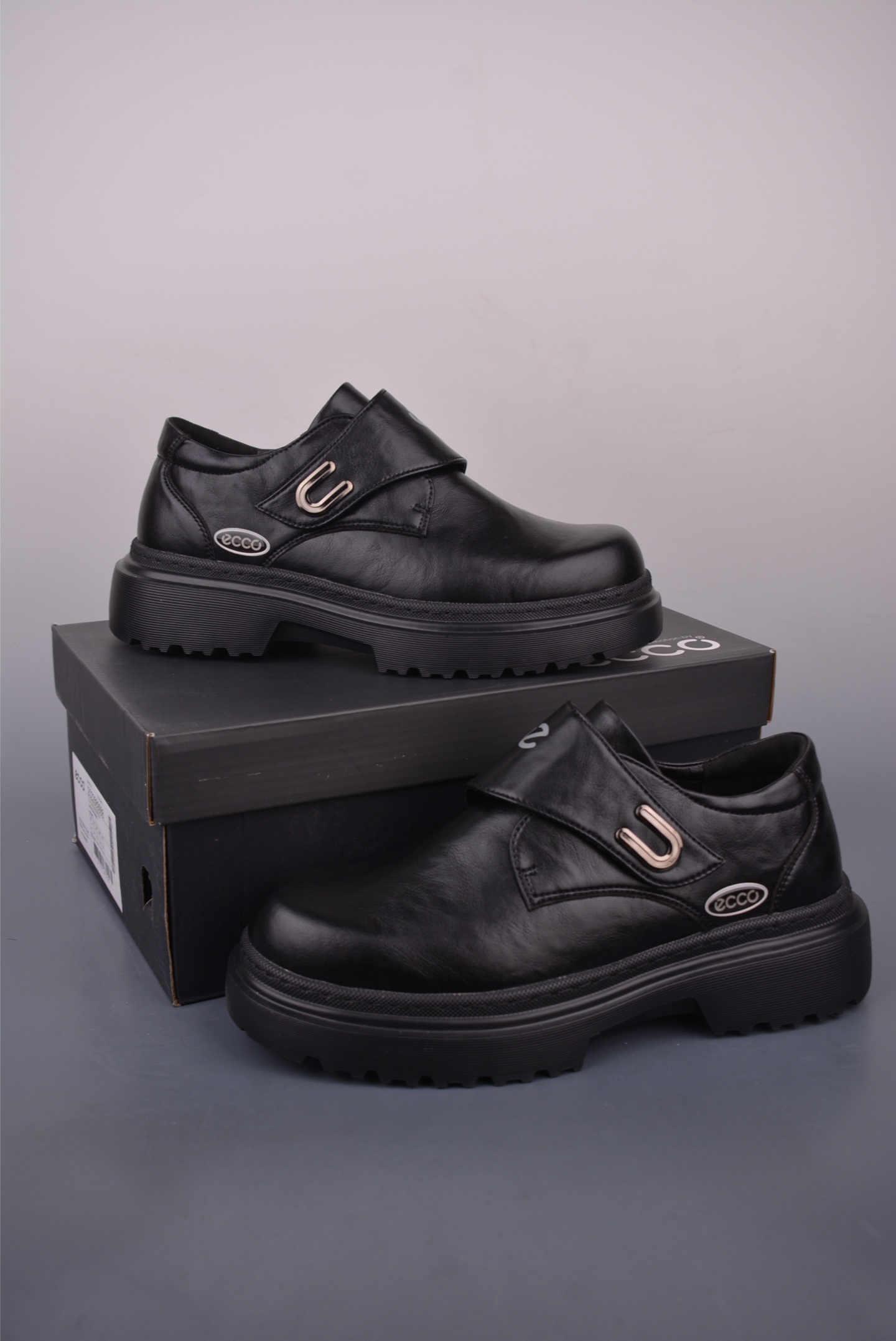 Ecco Men's 2025 Leather Hook and Loop Shoes Lightweight Athletic Shoe 1 i1757067891570 5940 0 4