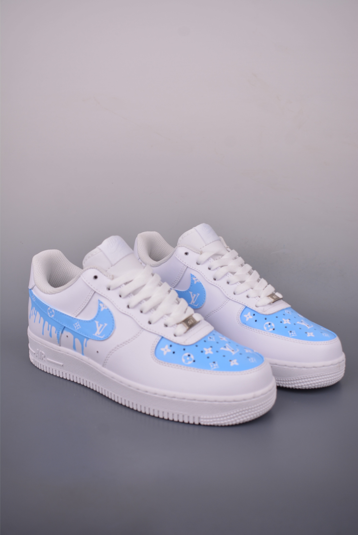 Nike Air Force 1 Low Louis Vuitton Custom White/Blue Sneakers 1 i1757117506275 8422 0 0
