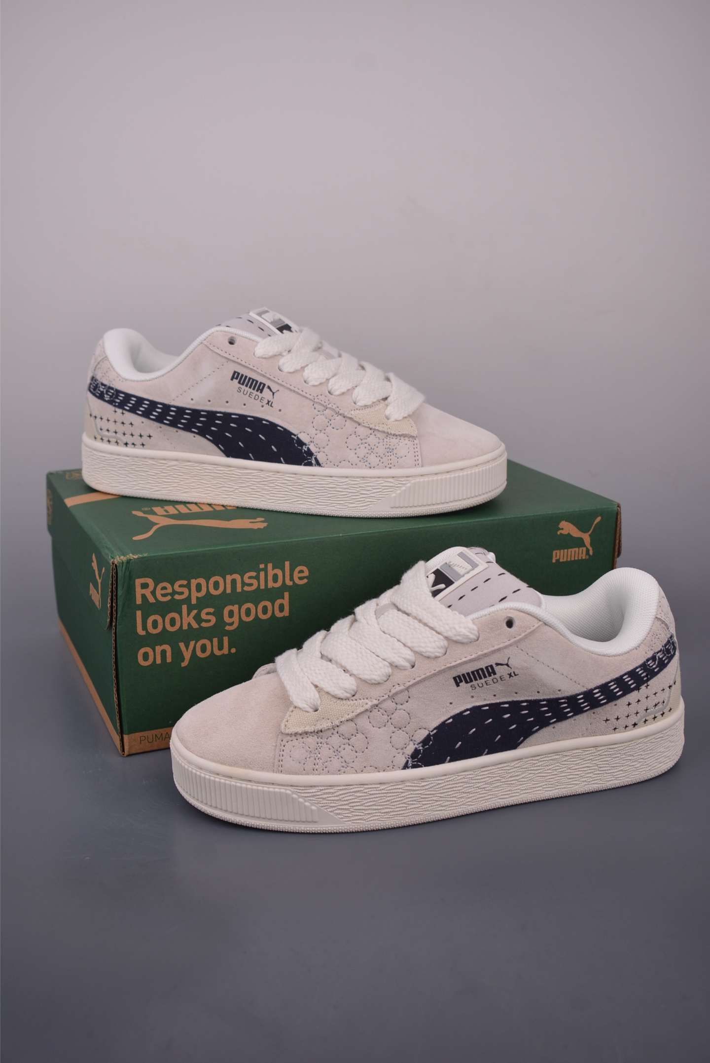 PUMA Suede XL 轻便防滑低帮板鞋
