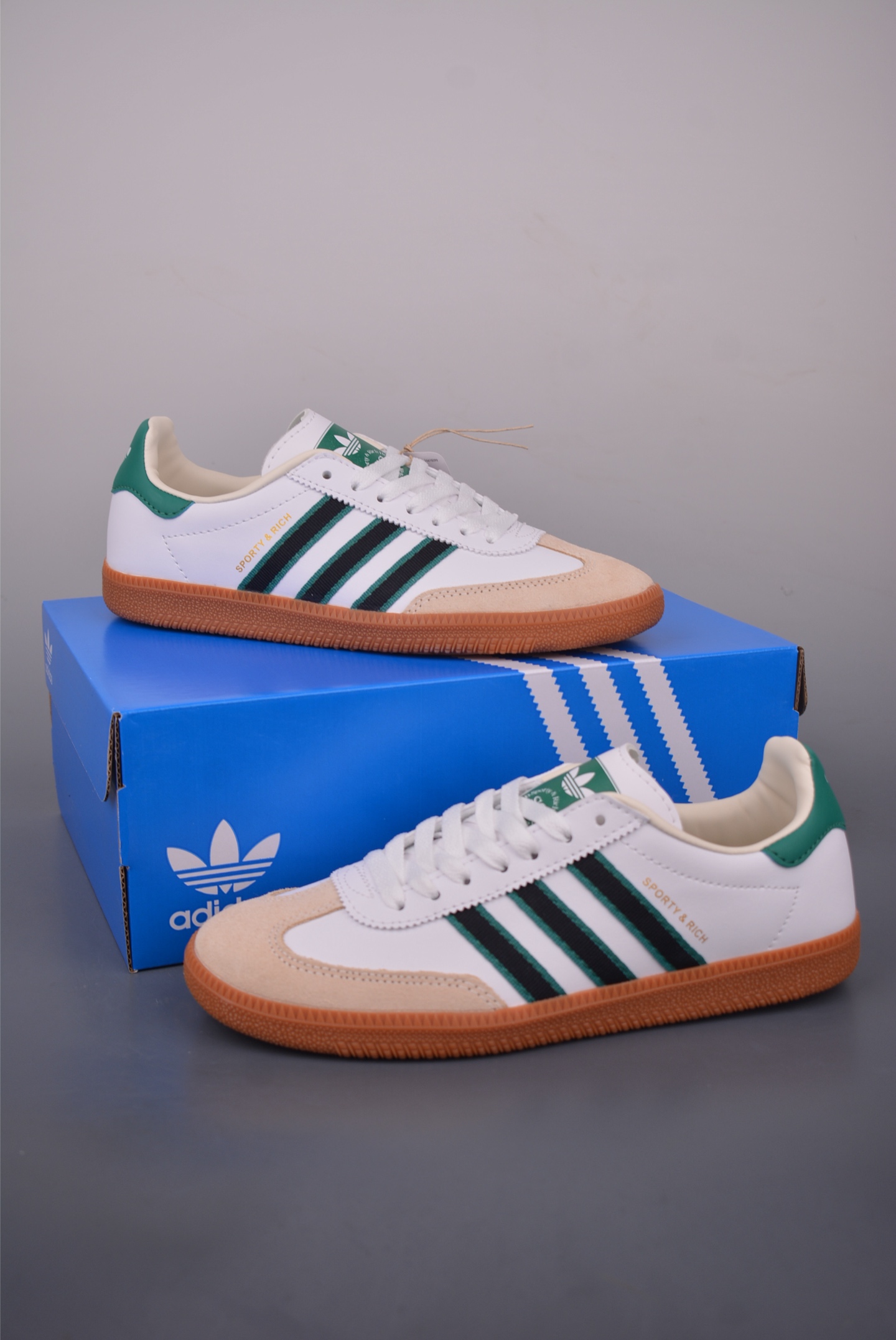 Adidas Samba OG Sporty & Rich White Green Sneakers Retro Classic Shoes 5 i1757118108423 1404 0 4