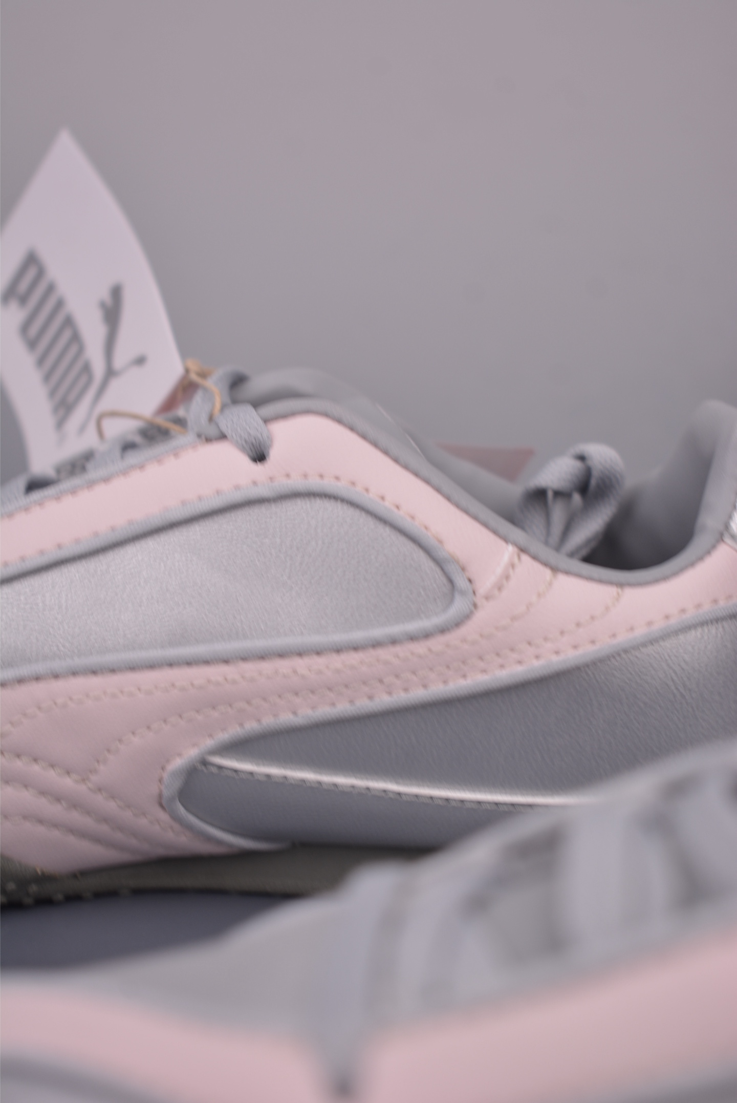 Puma Bella V2 Leather Low-Top Sneakers - Silver and Pink, Athletic Style 9 i1757201158561 4694 0 7