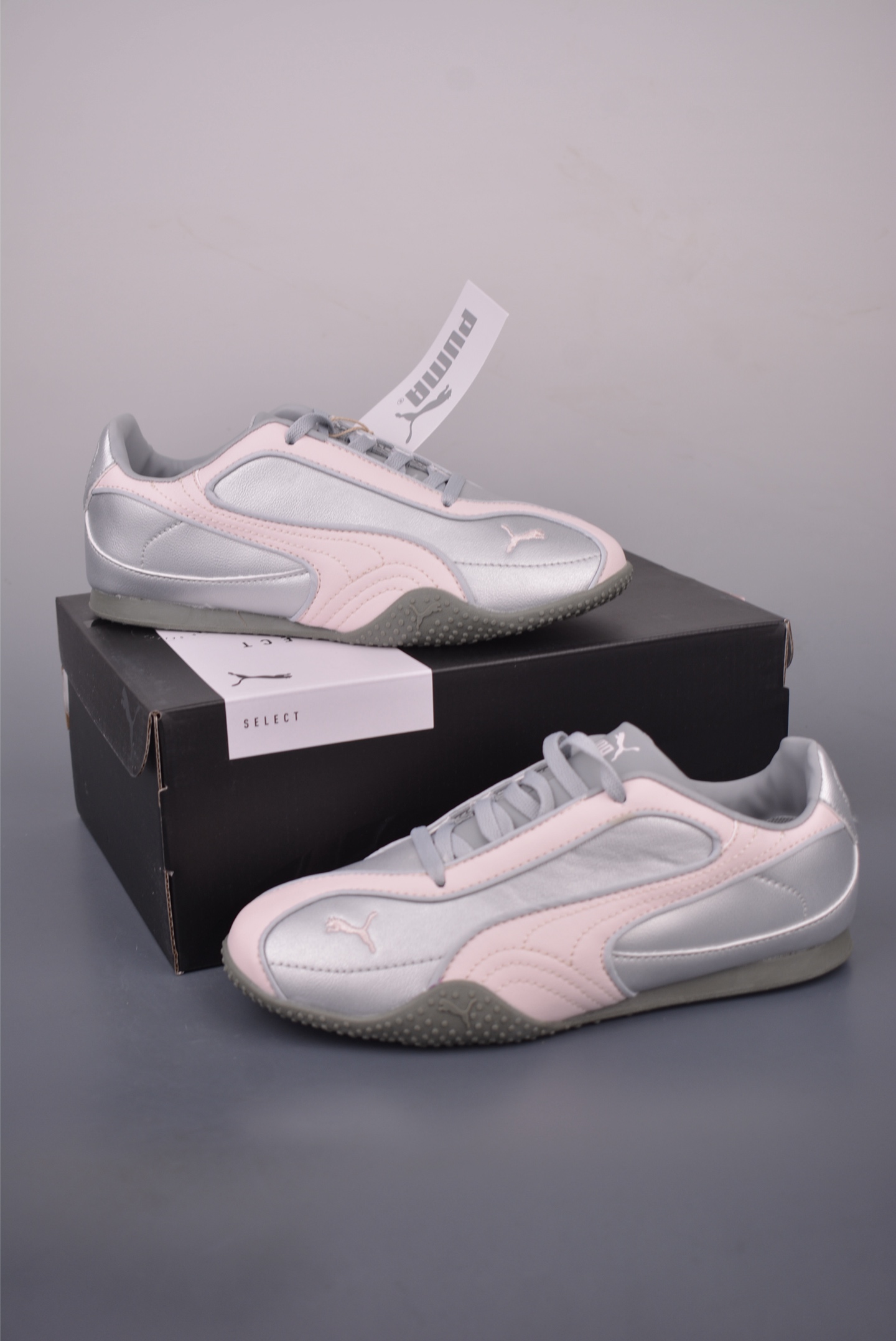 Puma Bella V2 Leather Low-Top Sneakers - Silver and Pink, Athletic Style 6 i1757201158569 1449 0 4