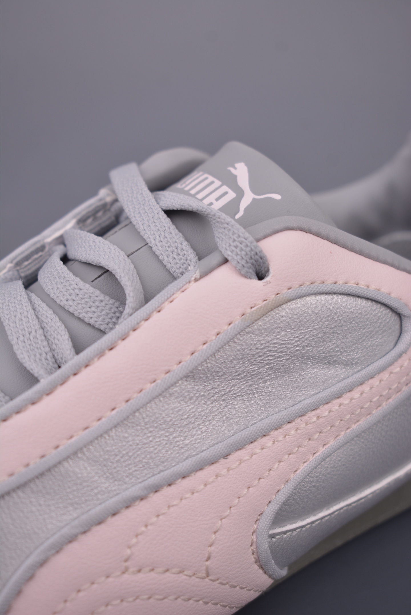 Puma Bella V2 Leather Low-Top Sneakers - Silver and Pink, Athletic Style 8 i1757201160249 3245 0 6