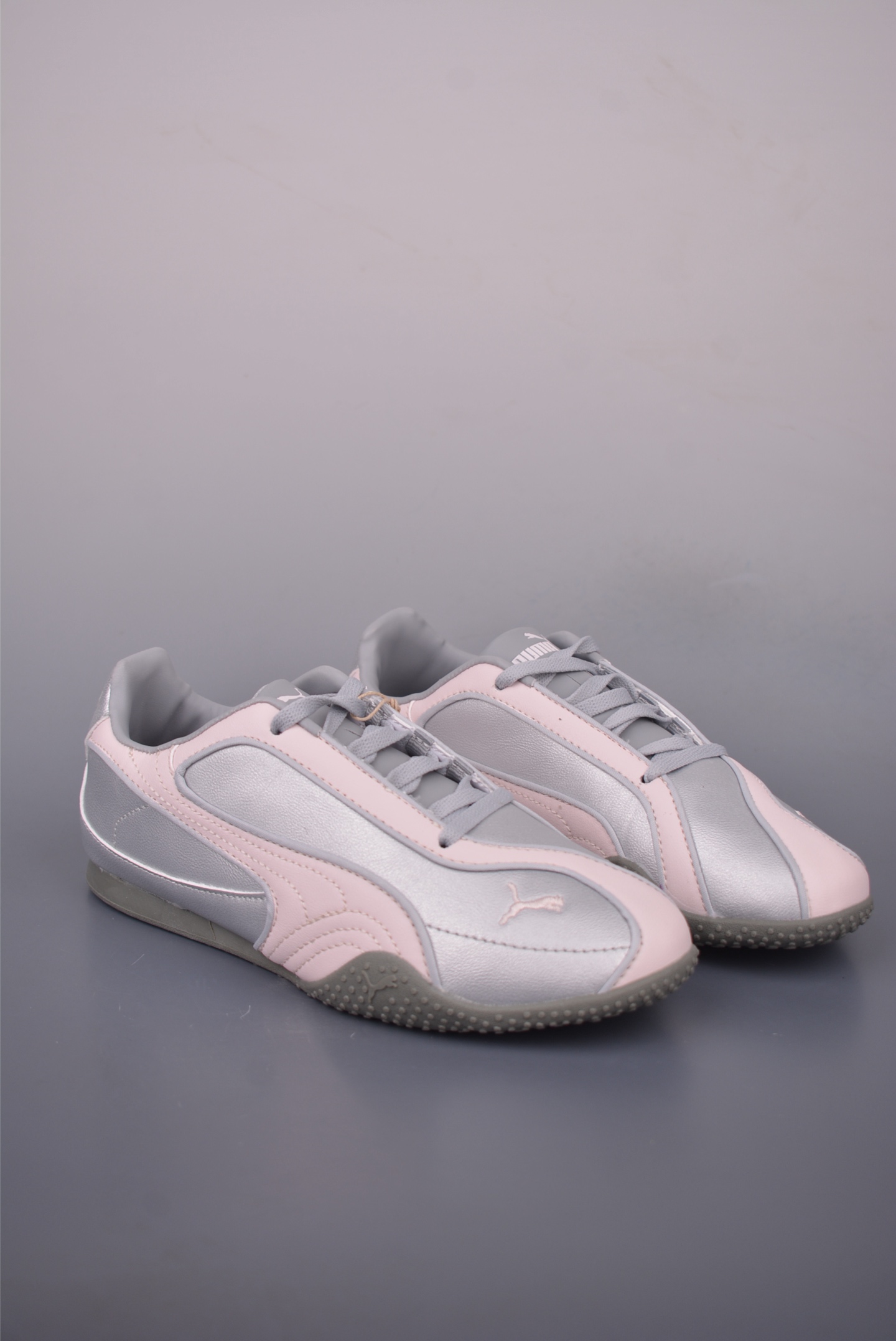 Puma Bella V2 Leather Low-Top Sneakers - Silver and Pink, Athletic Style 2 i1757201160295 1494 0 0