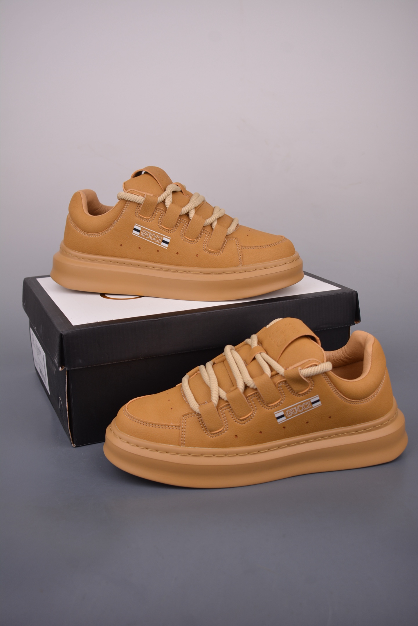Gucci Men's Ace Leather Sneaker in Tan | Iconic Style & Comfort 6 i1757201682994 3299 0 4