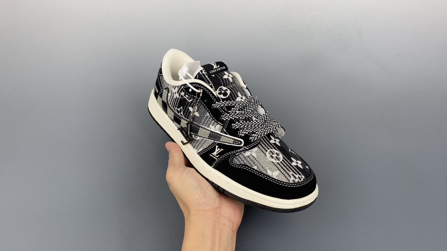 Louis Vuitton Air Jordan 1 Low Travis Scott Fragment Design Sneakers